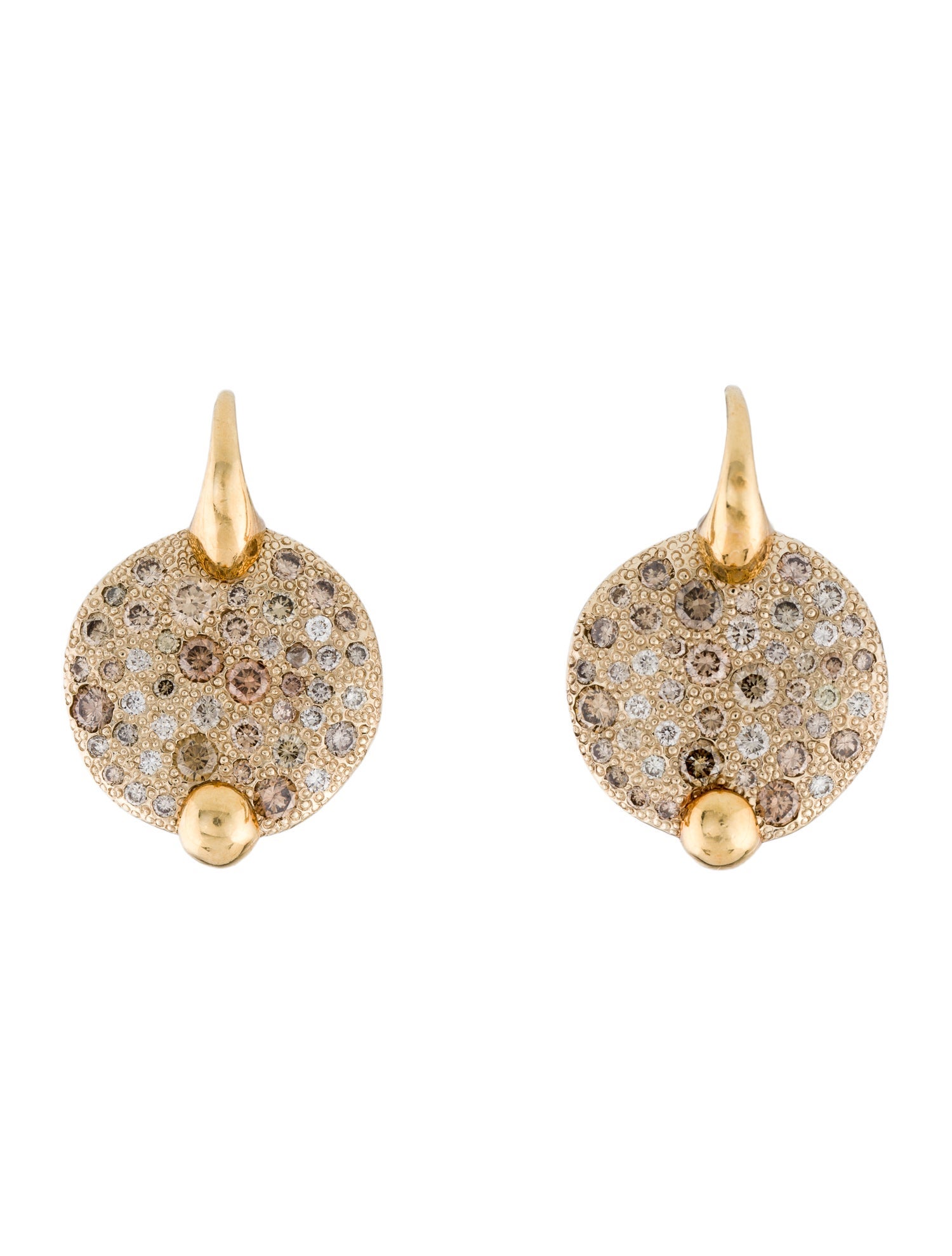 Pomellato 18K Diamond Sabbia Drop Earrings