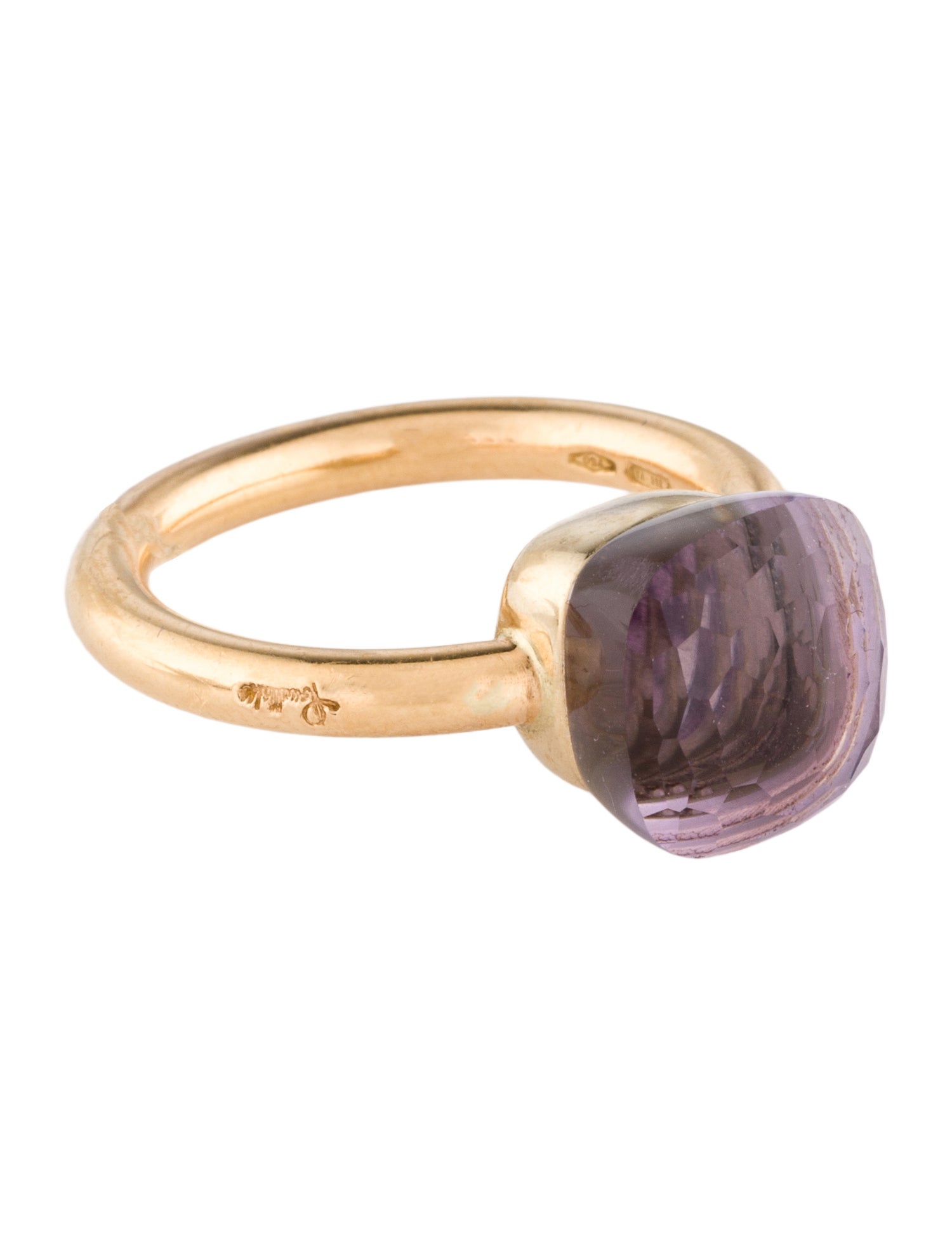 Pomellato 18K Amethyst Nudo Classic Cocktail Ring