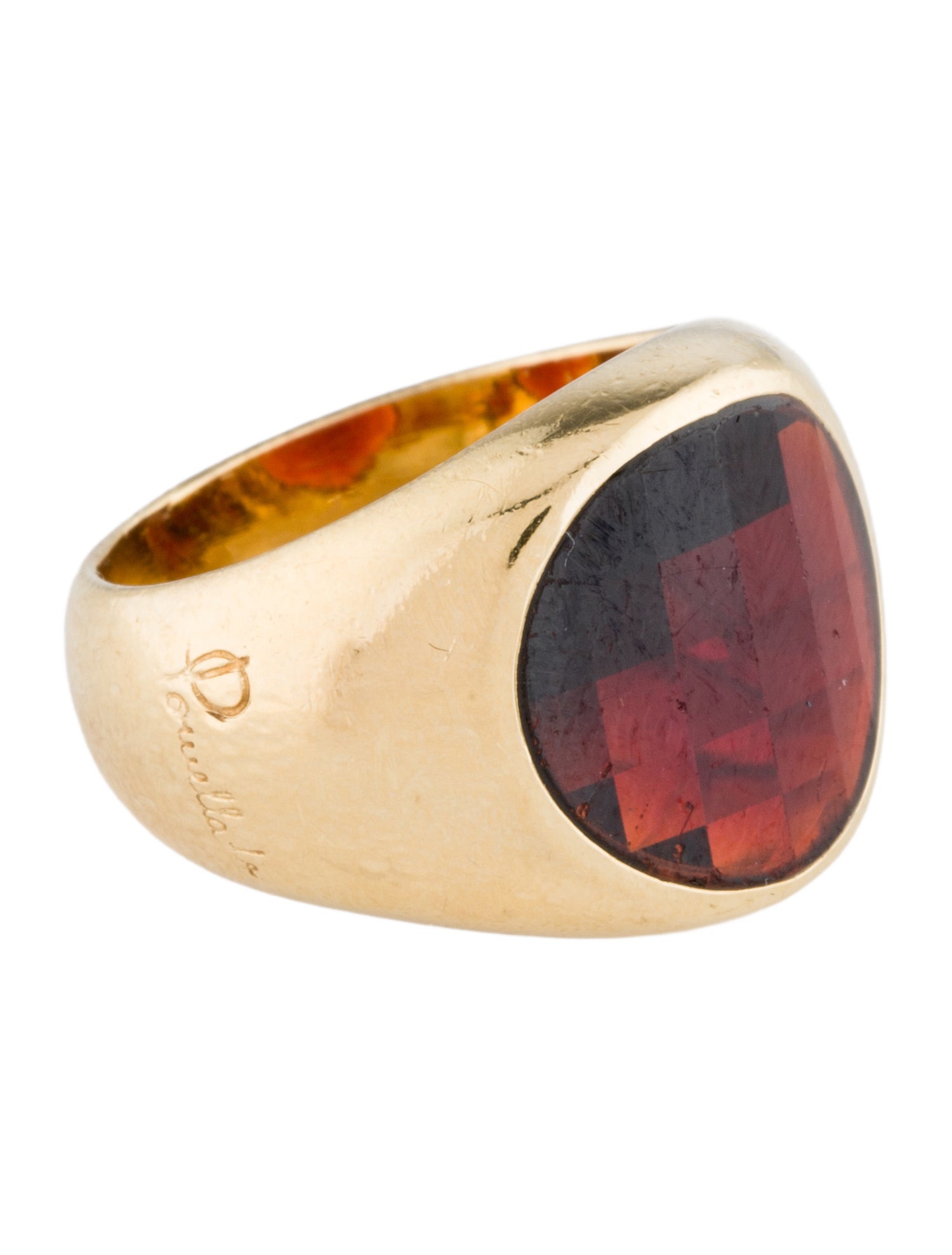 Pomellato 18K Garnet Cocktail Ring