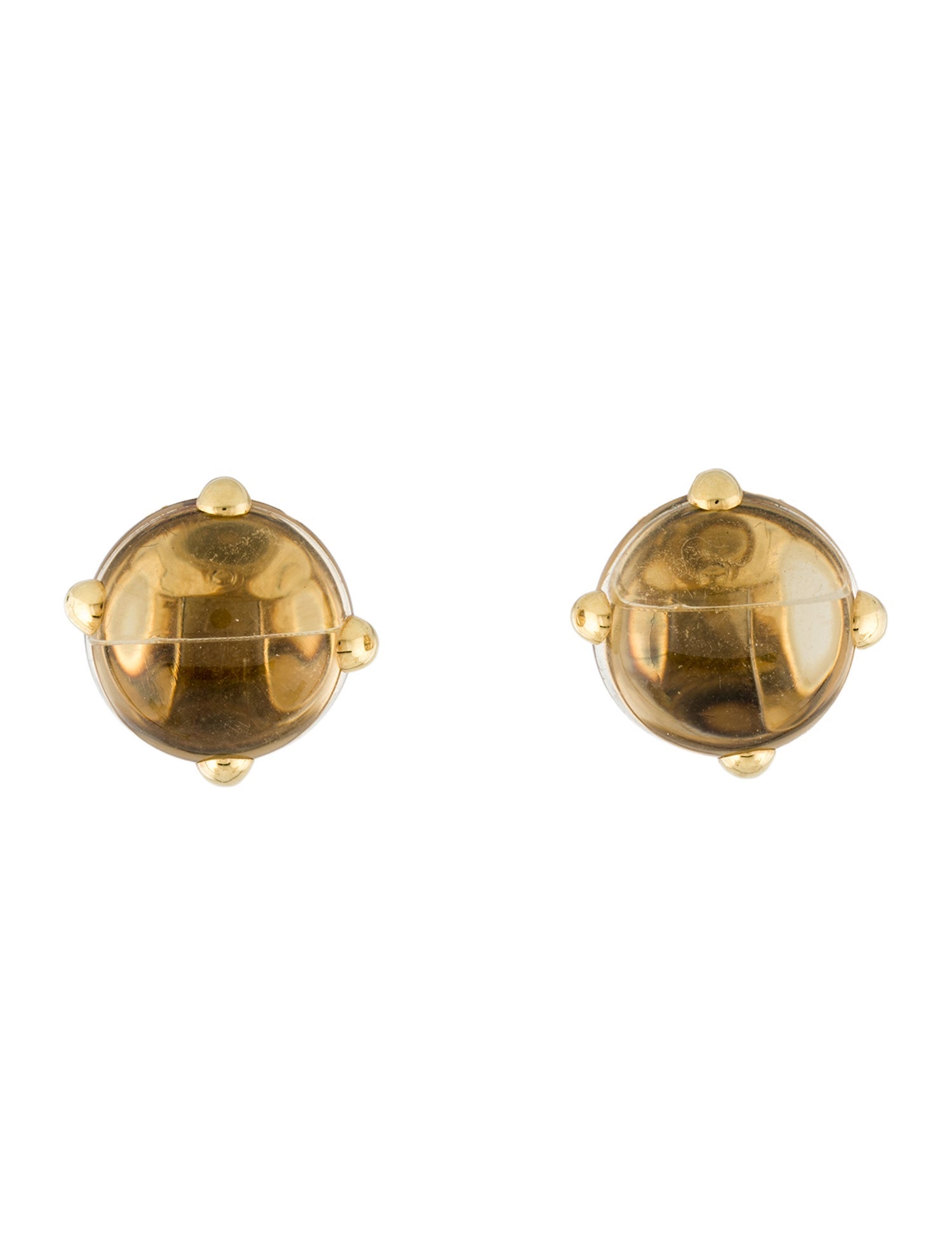 Pomellato 18K 48.28ctw Citrine Clip-On Earrings