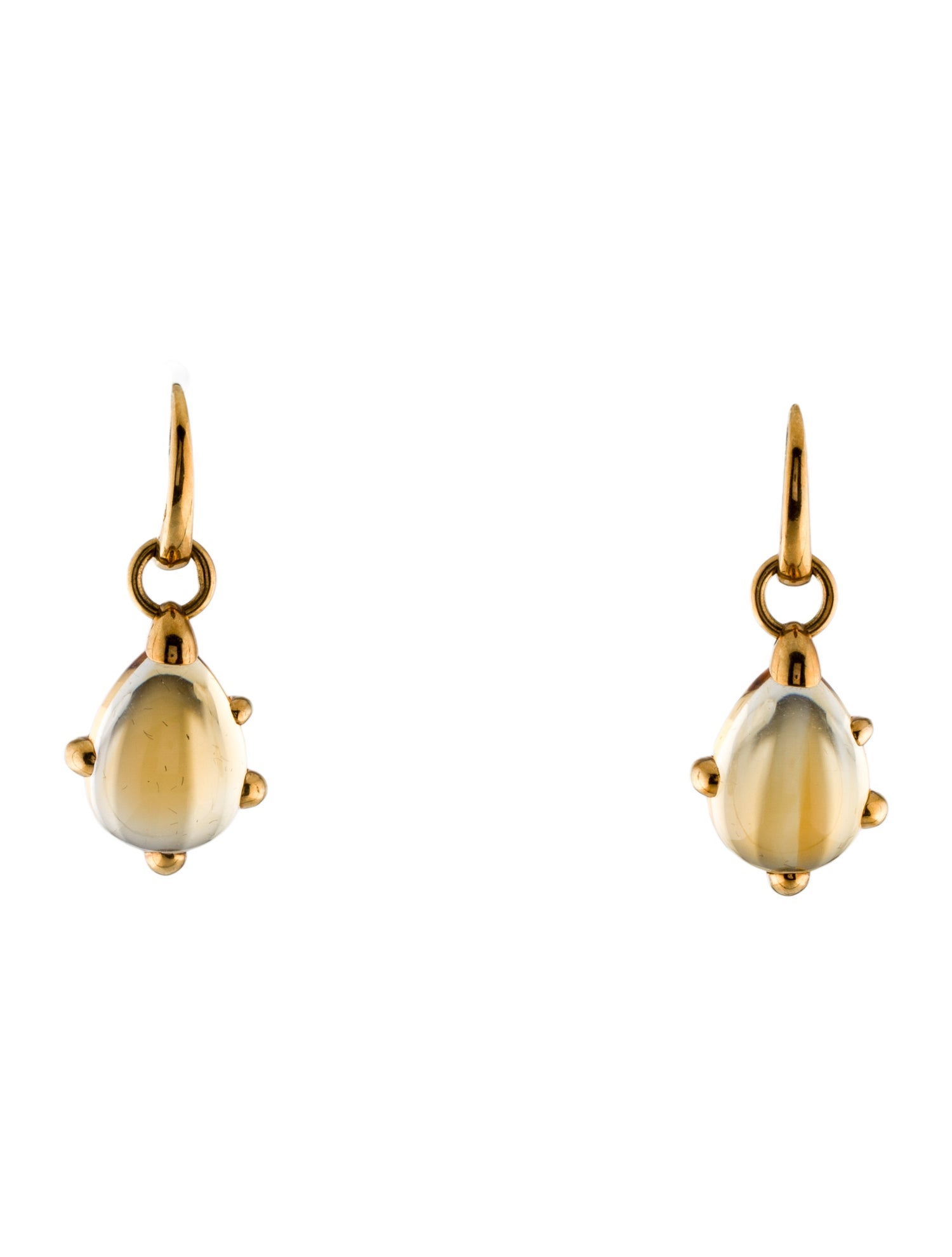Pomellato 18K Citrine Drop Earrings