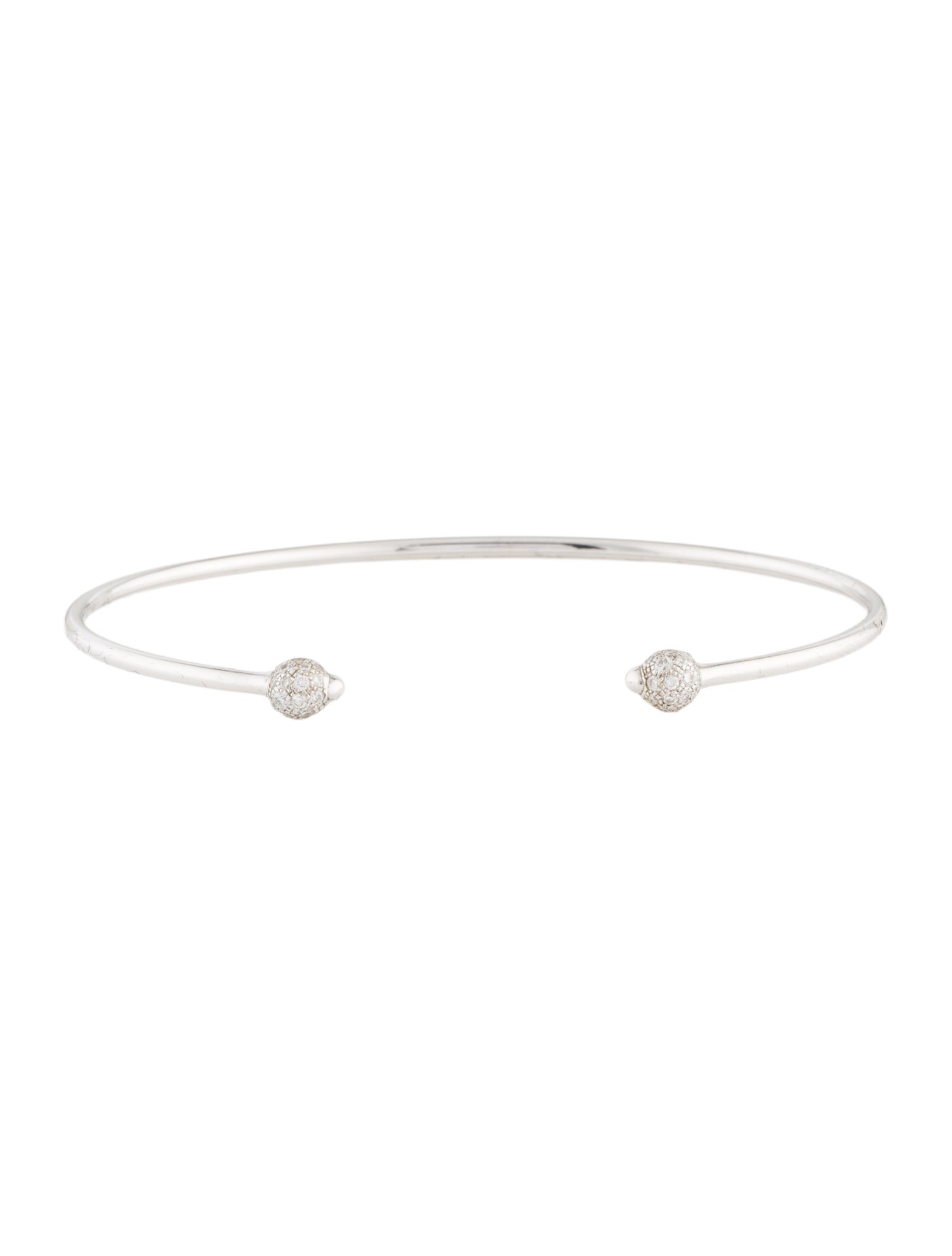 Pomellato 18K Diamond M'ama Non M'ama Cuff Bracelet