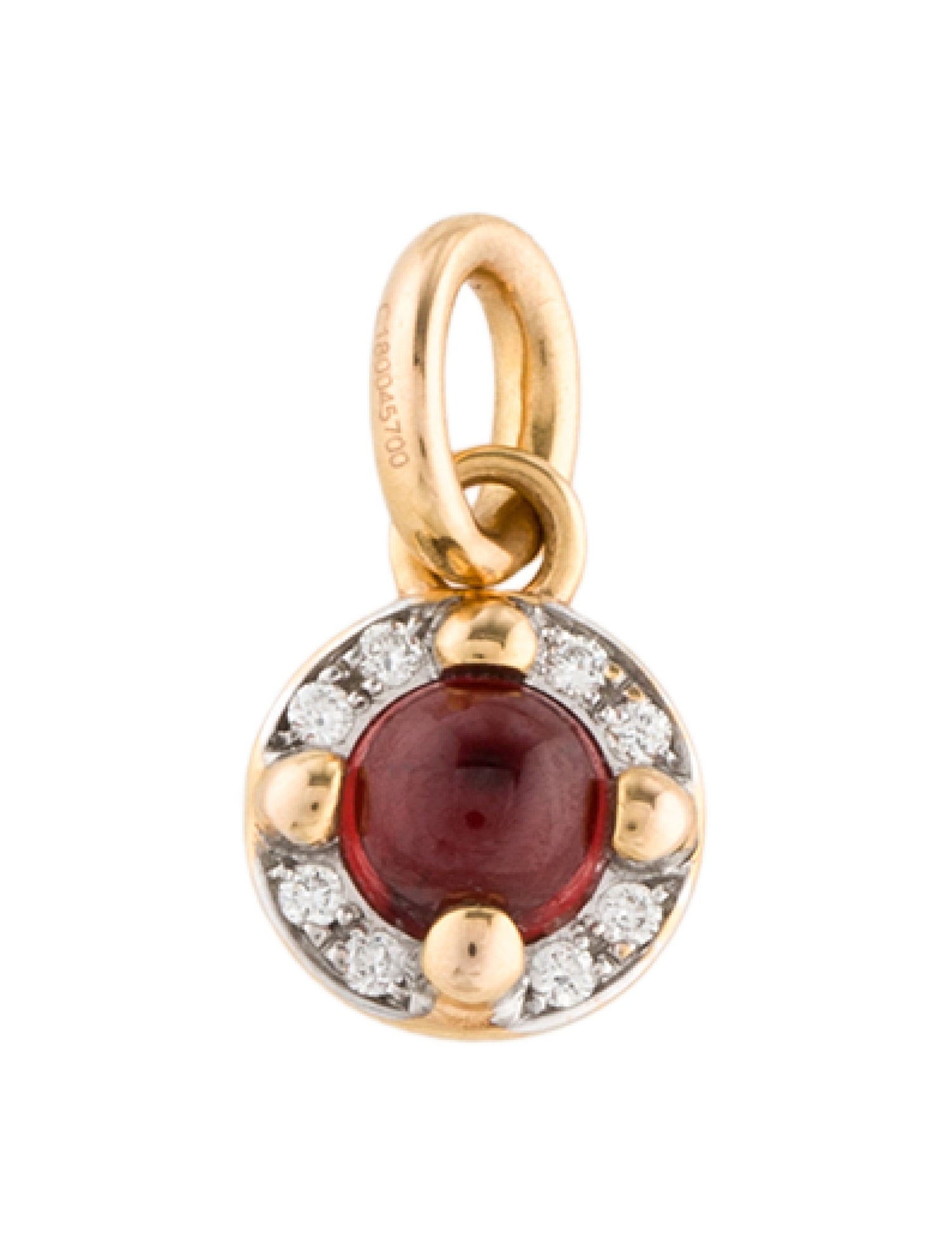 Pomellato 18K Garnet & Diamond M'ama Non M'ama Pendant