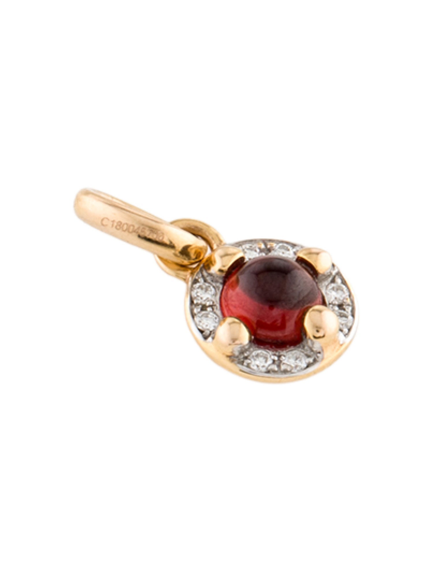 Pomellato 18K Garnet & Diamond M'ama Non M'ama Pendant