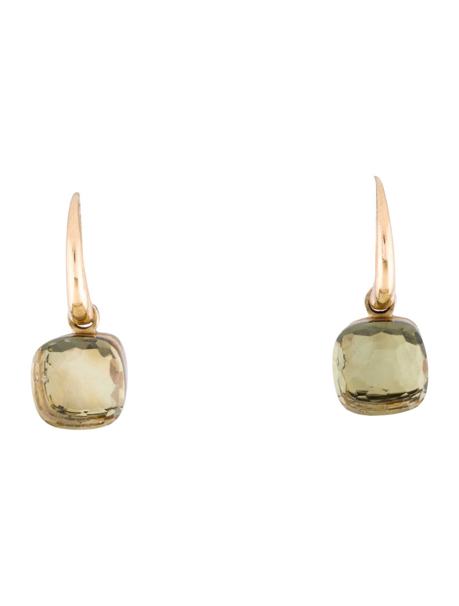 Pomellato 18K Prasiolite Nudo Petit Drop Earrings
