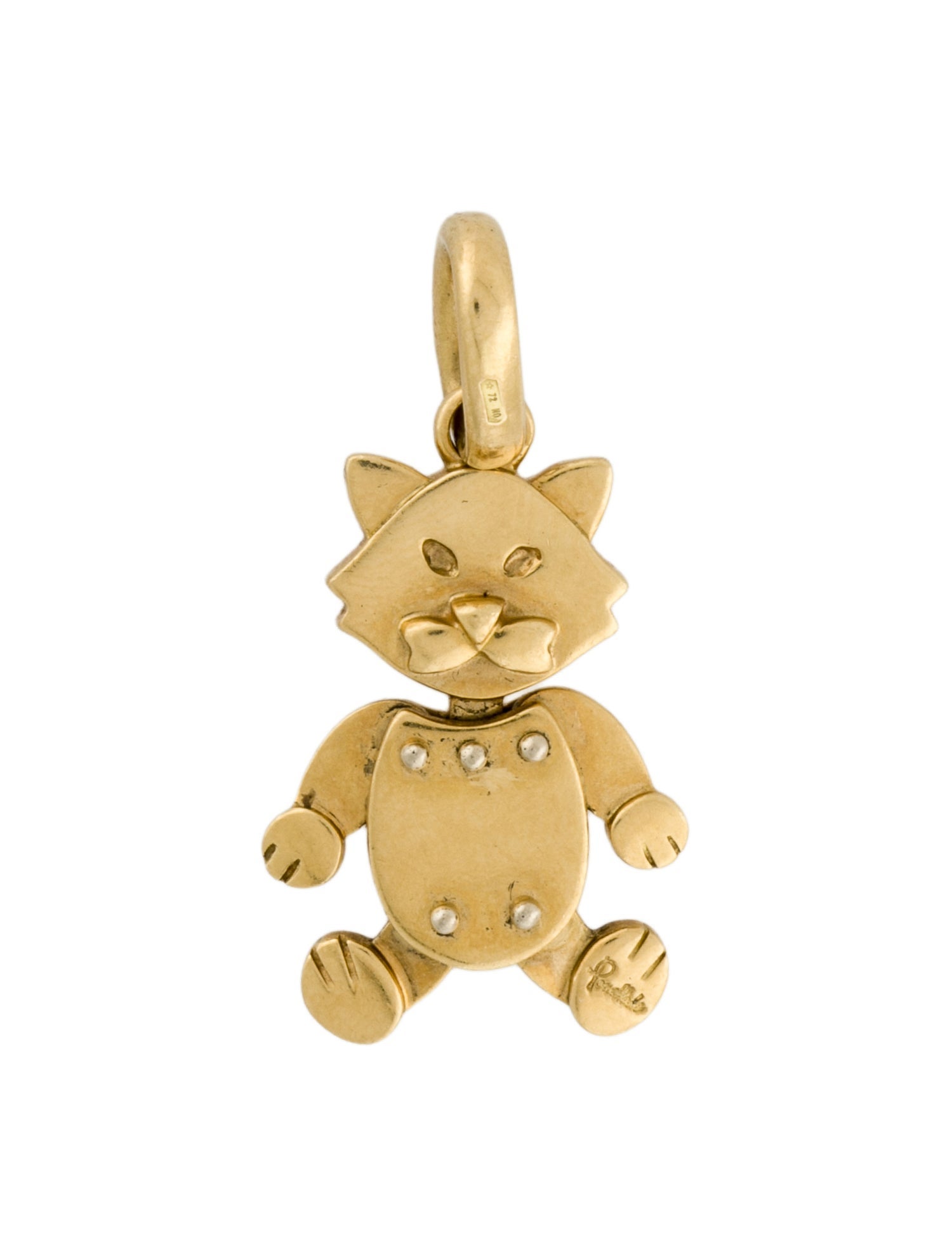 Pomellato 18K Orsetto Cat Pendant