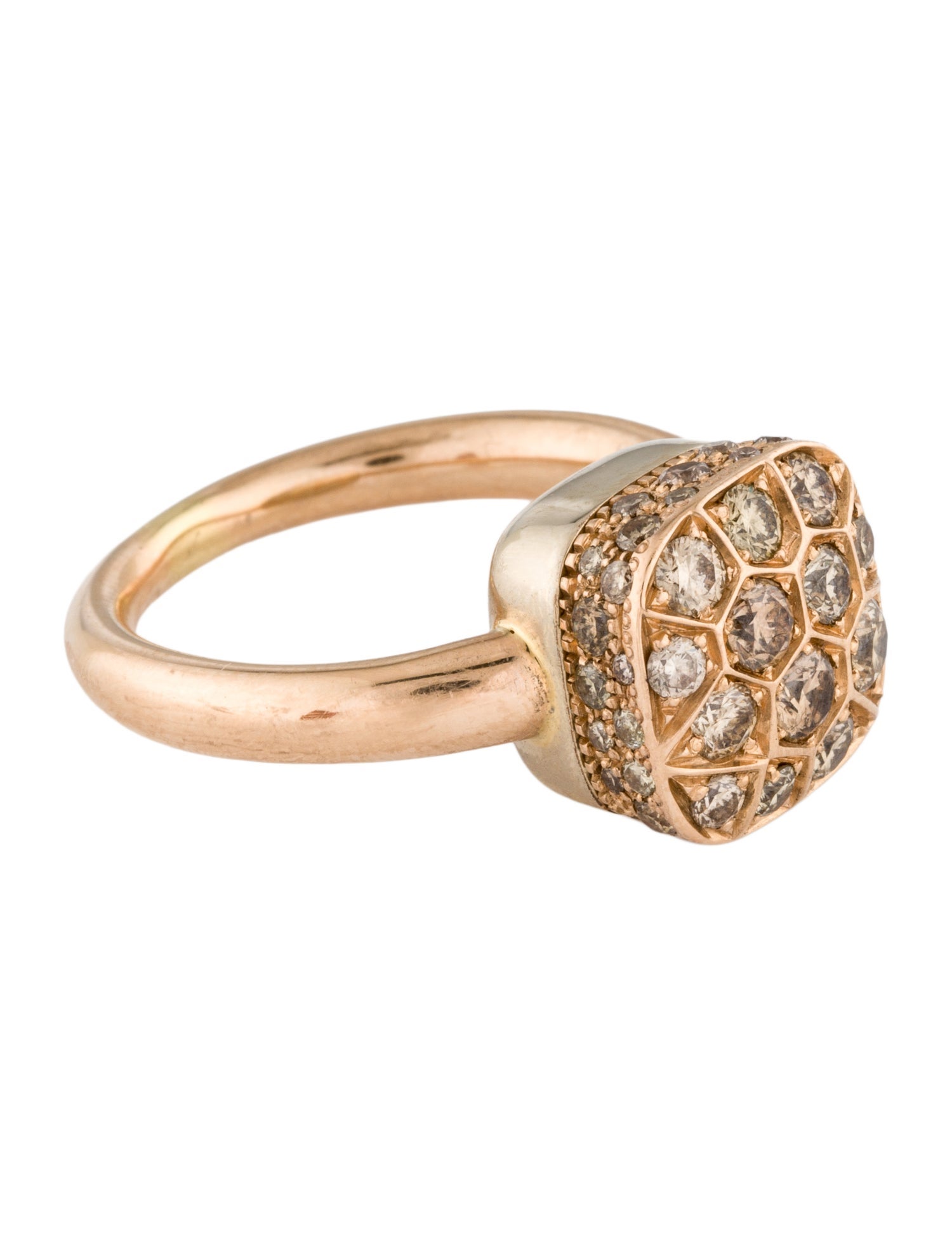 Pomellato 18K 1.78ctw Diamond Nudo Maxi Ring