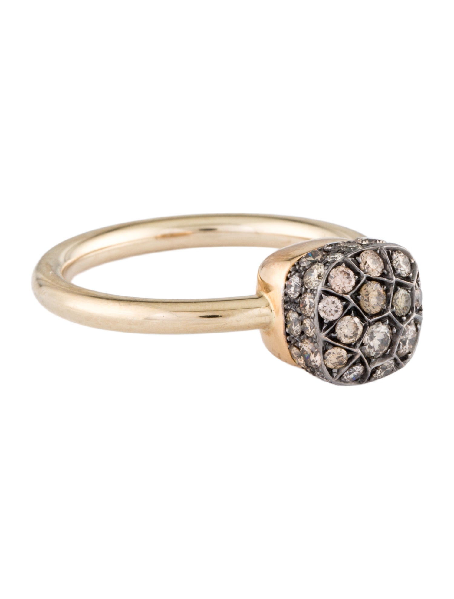 Pomellato 18K Diamond Petite Nudo Cocktail Ring
