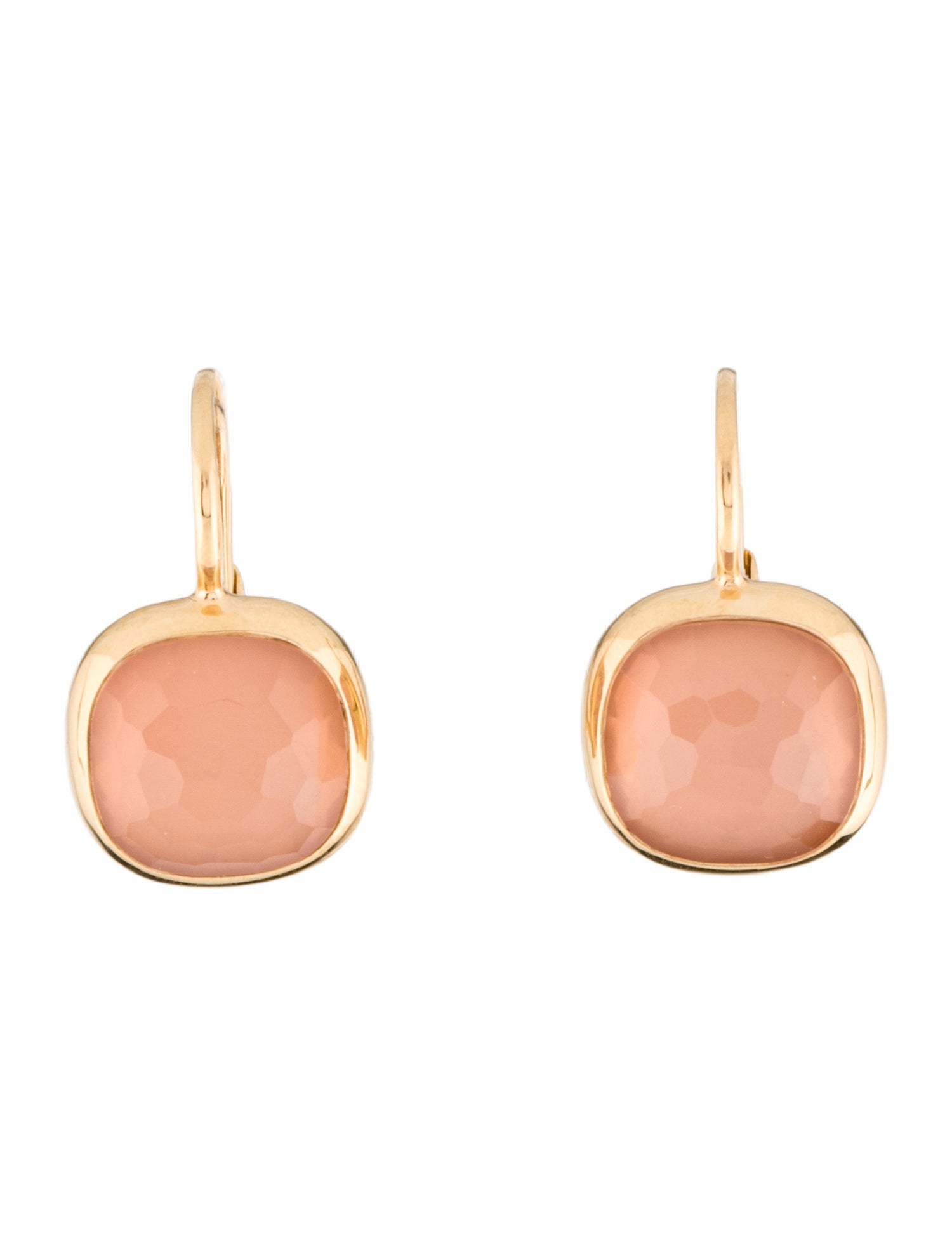 Pomellato 18K Rose Quartz Cipria Drop Earrings