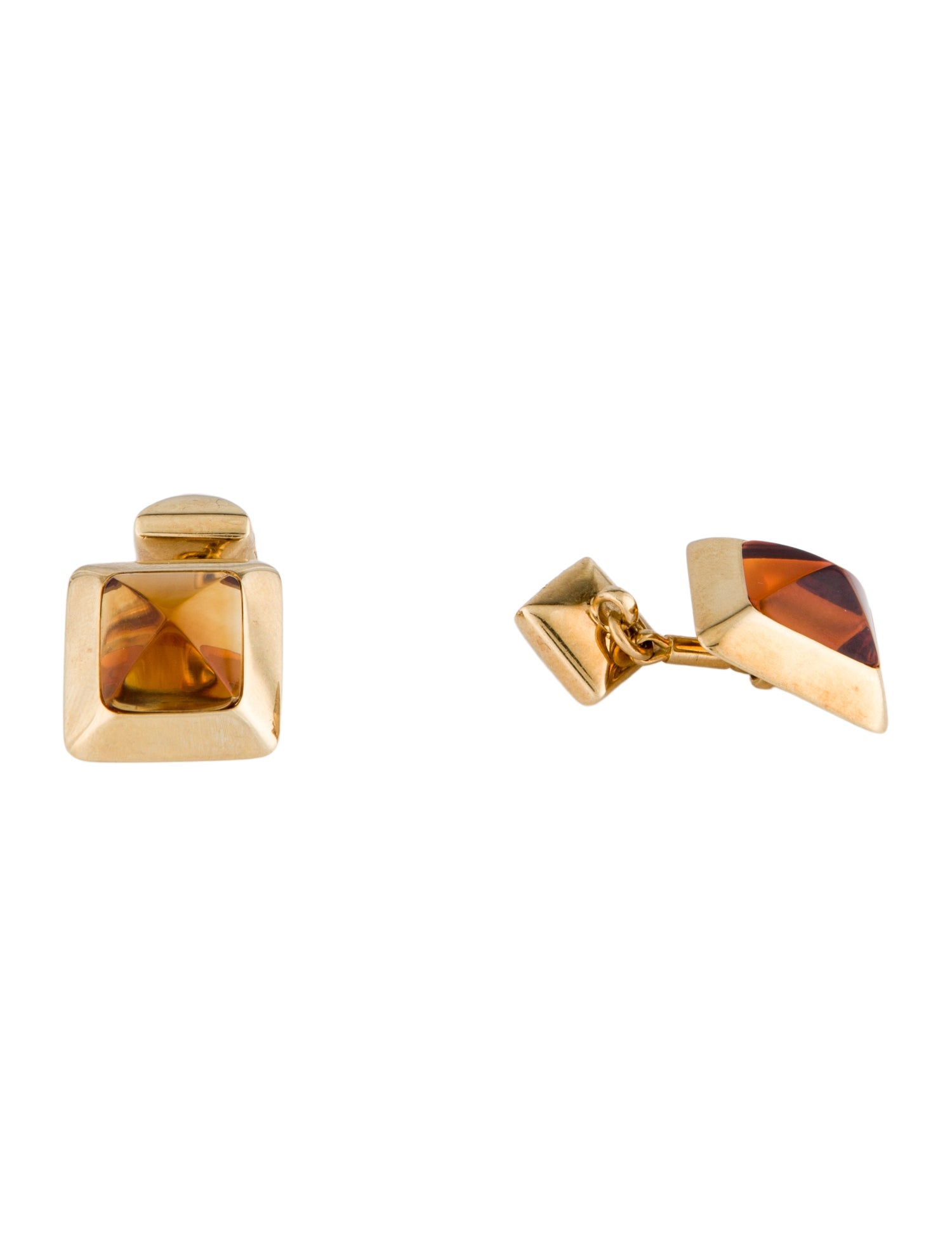 Pomellato 18K Citrine Cufflinks