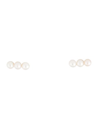 Poppy Finch 14K Pearl Stud Earrings