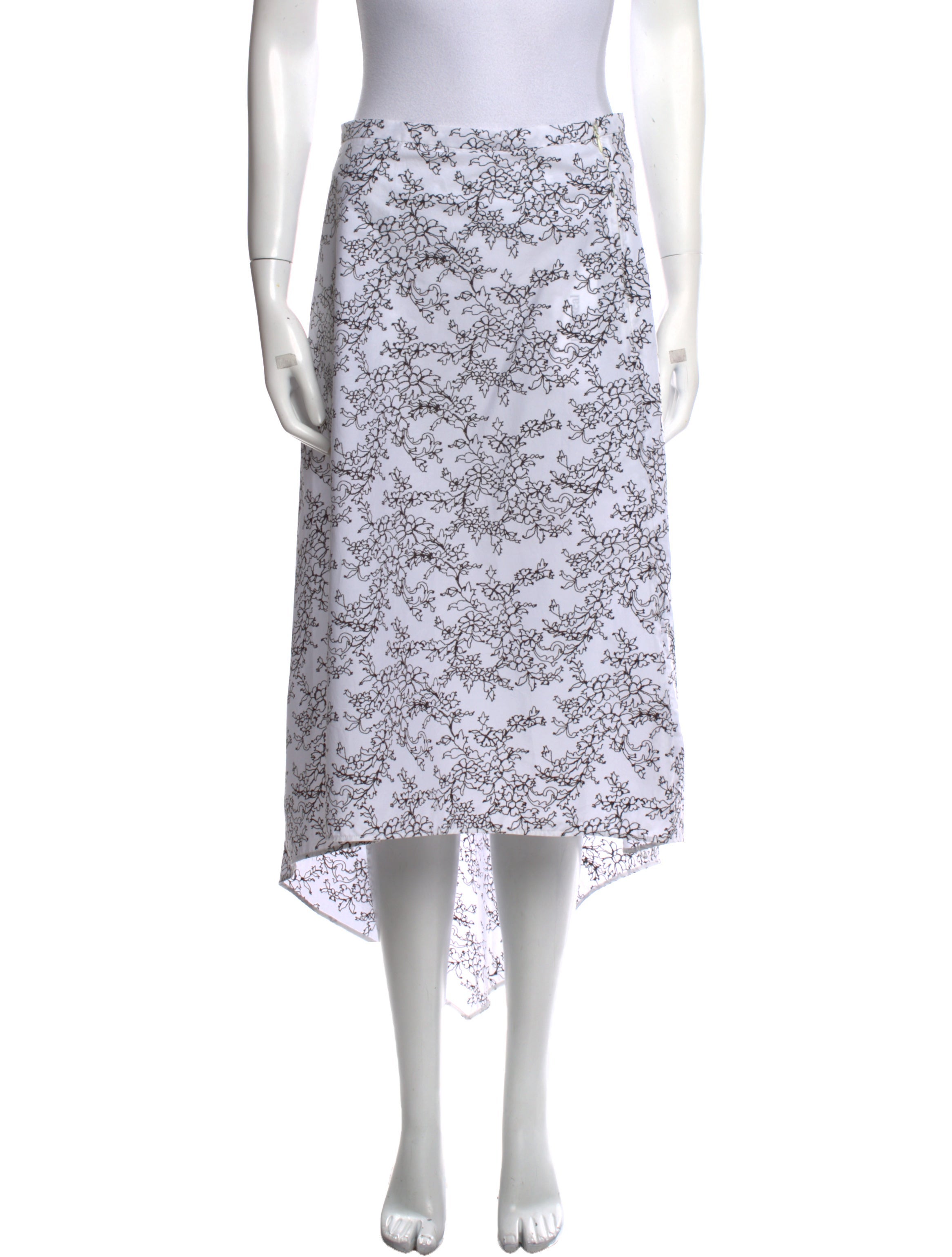 Ports 1961 Floral Print Midi Length Skirt