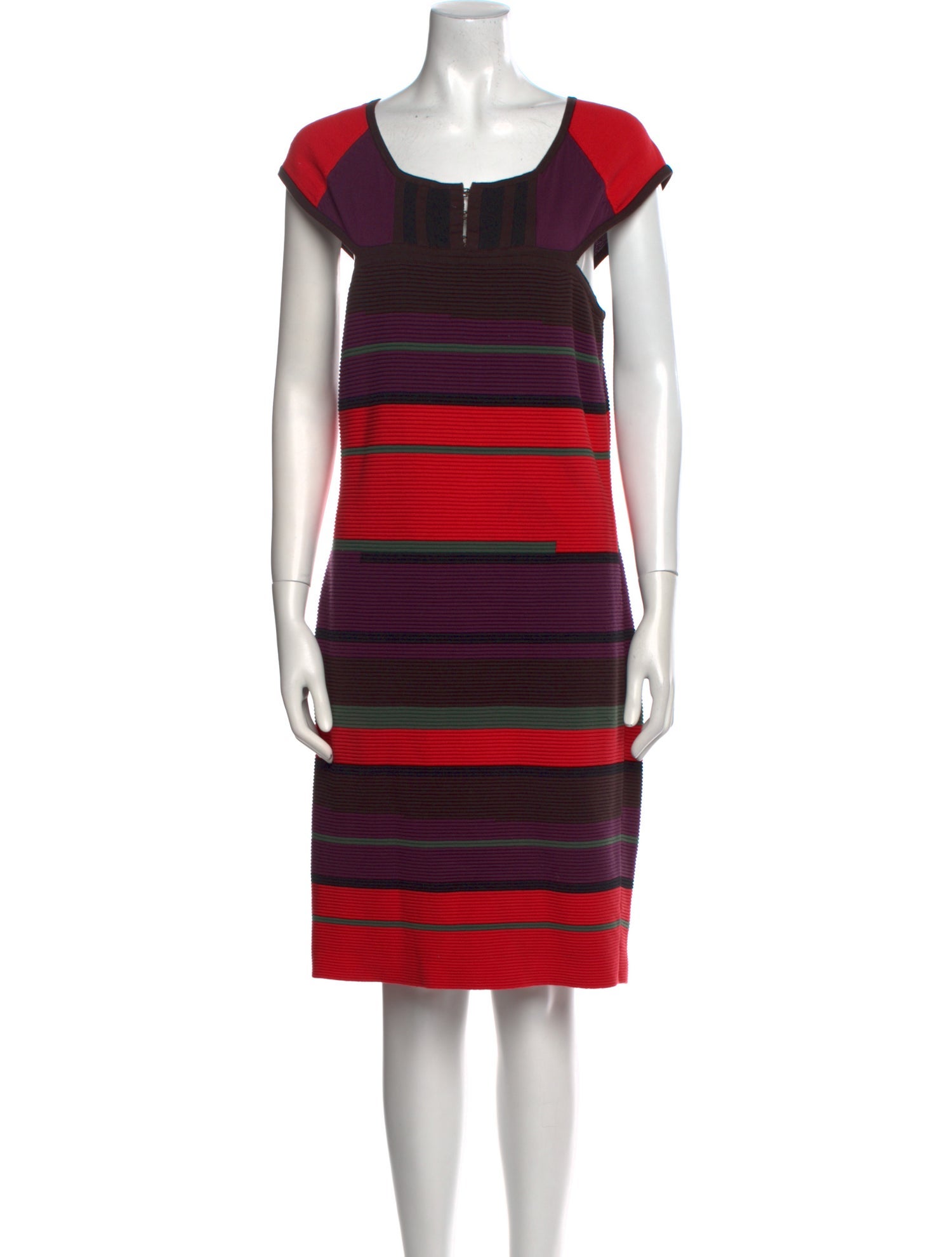 Ports 1961 Striped Knee-Length Dress