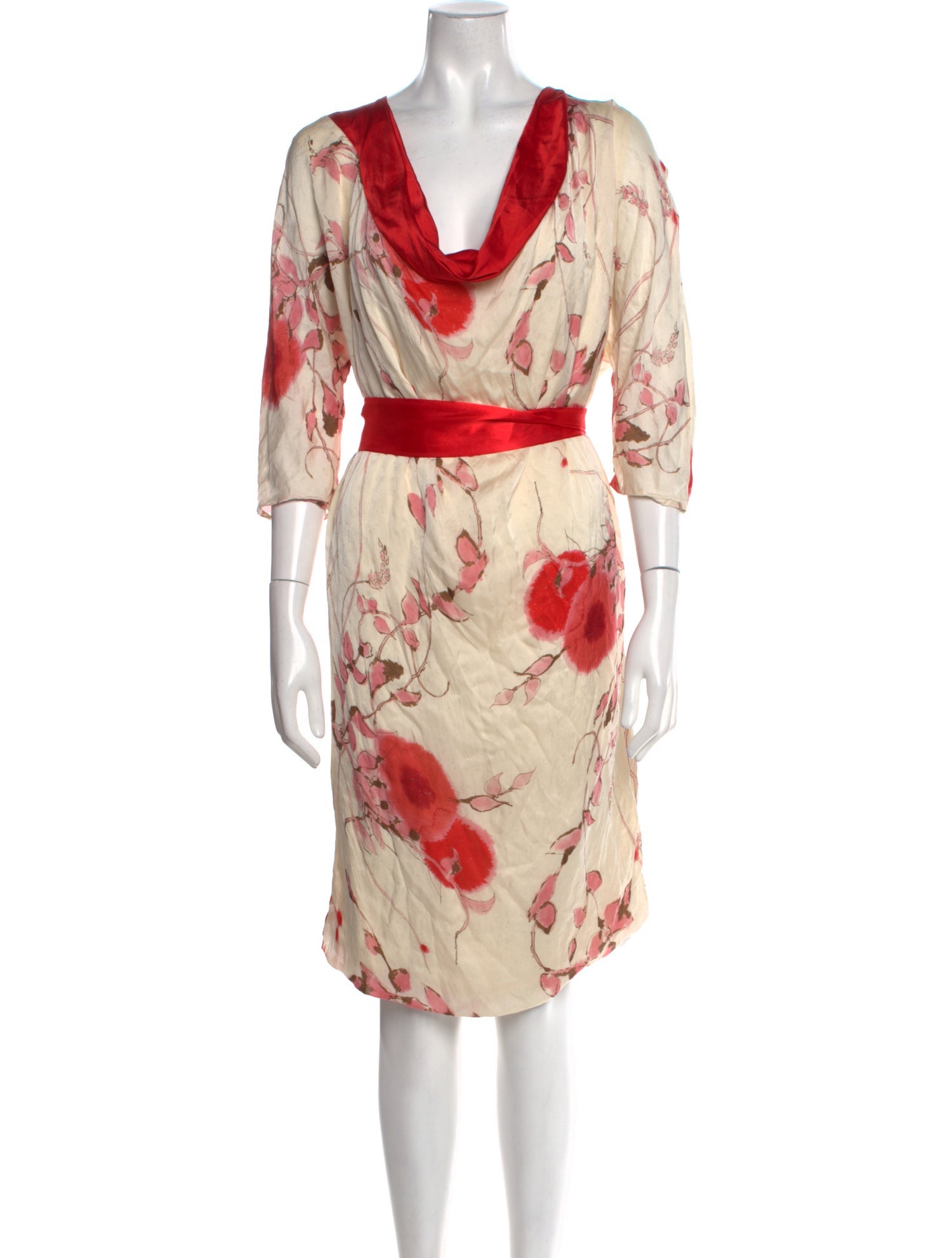 Ports 1961 Silk Knee-Length Dress