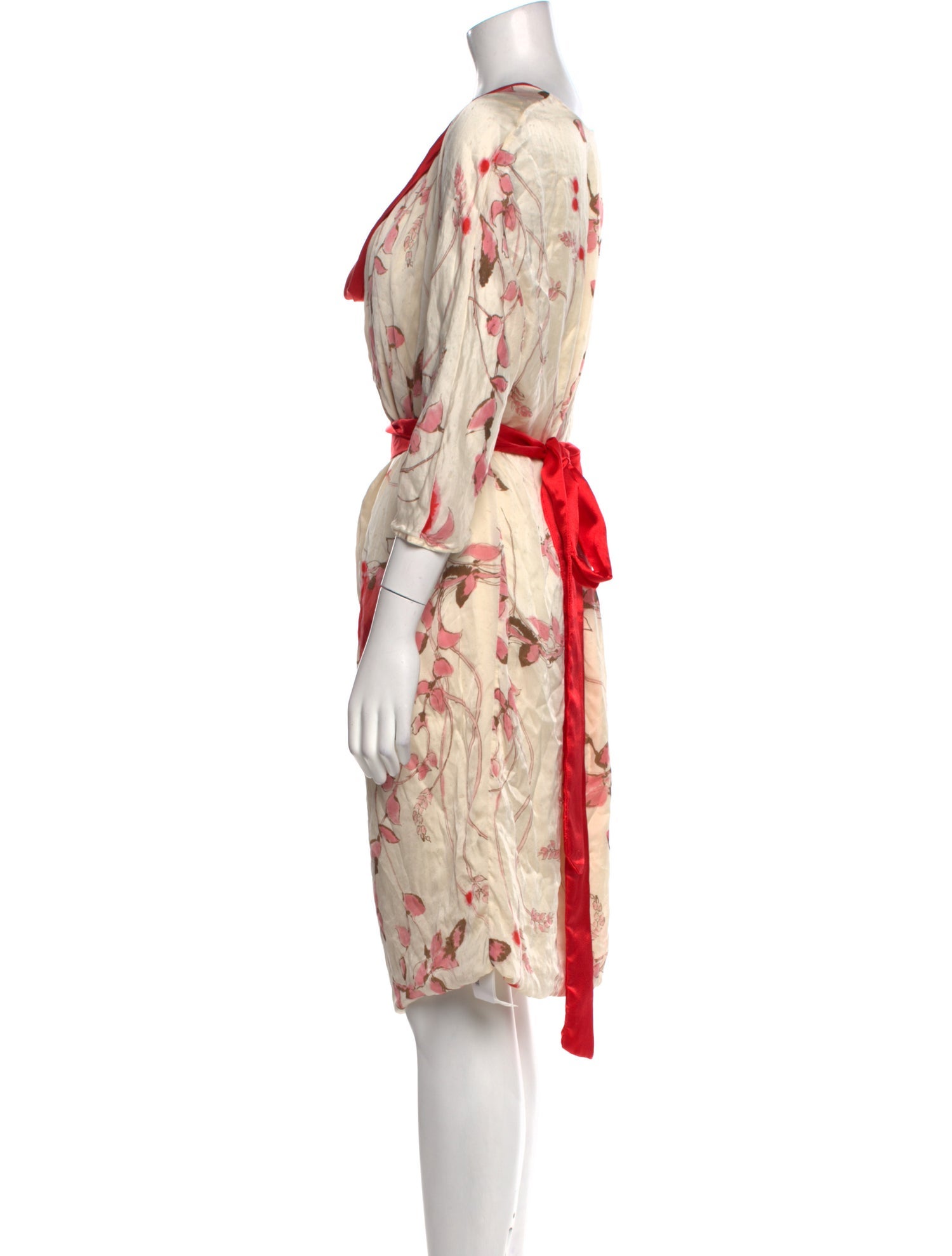 Ports 1961 Silk Knee-Length Dress