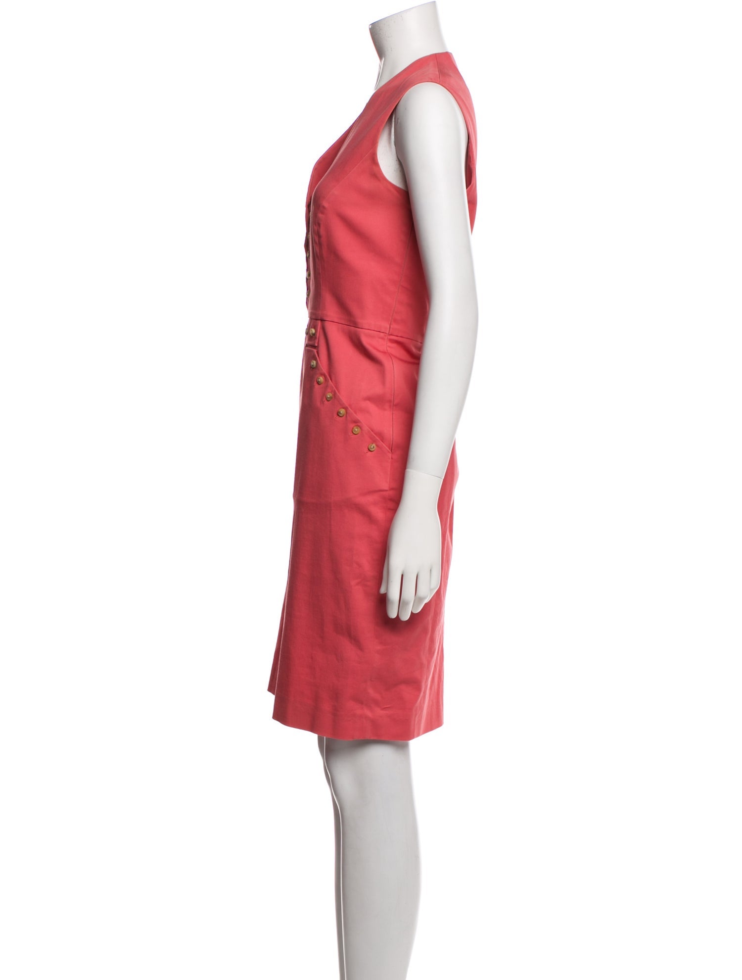 Ports 1961 V-Neck Knee-Length Dress
