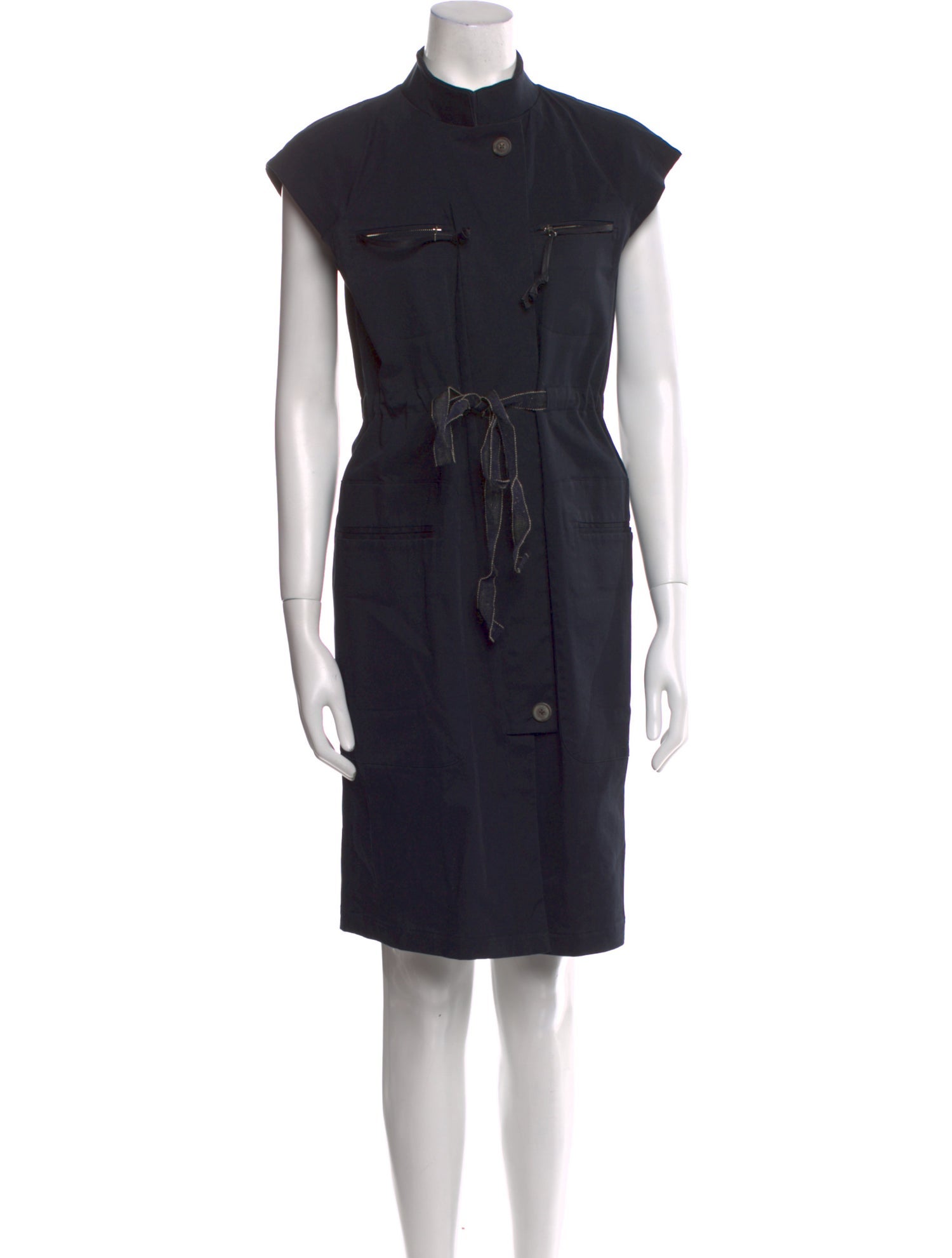 Ports 1961 Mock Neck Midi Length Dress