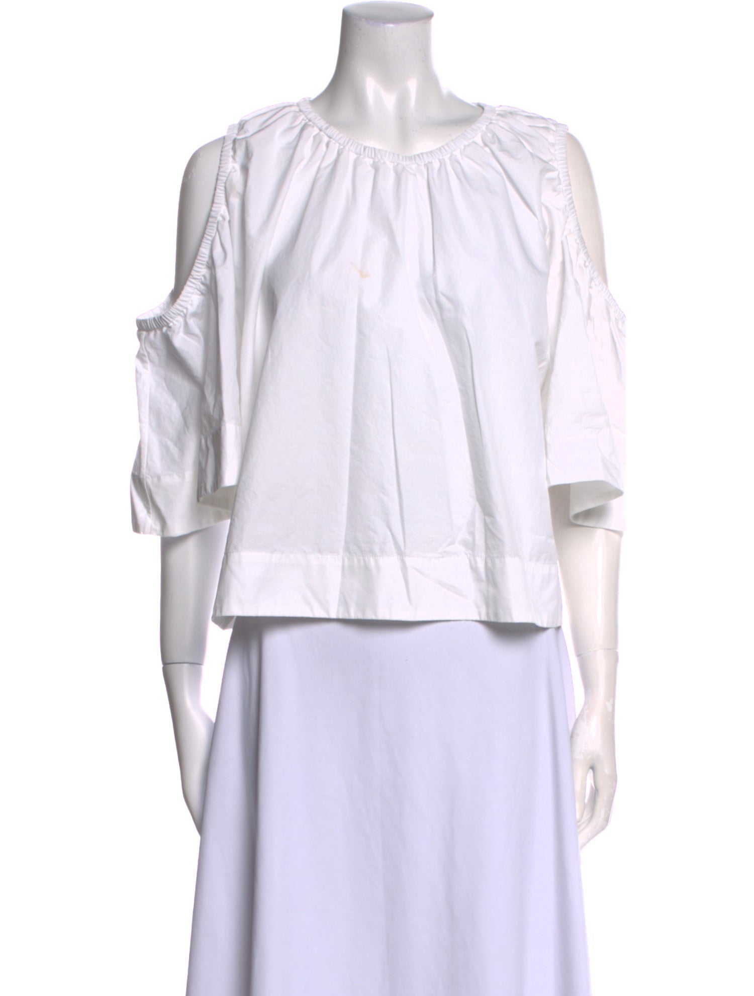 Ports 1961 Bateau Neckline Three-Quarter Sleeve Blouse