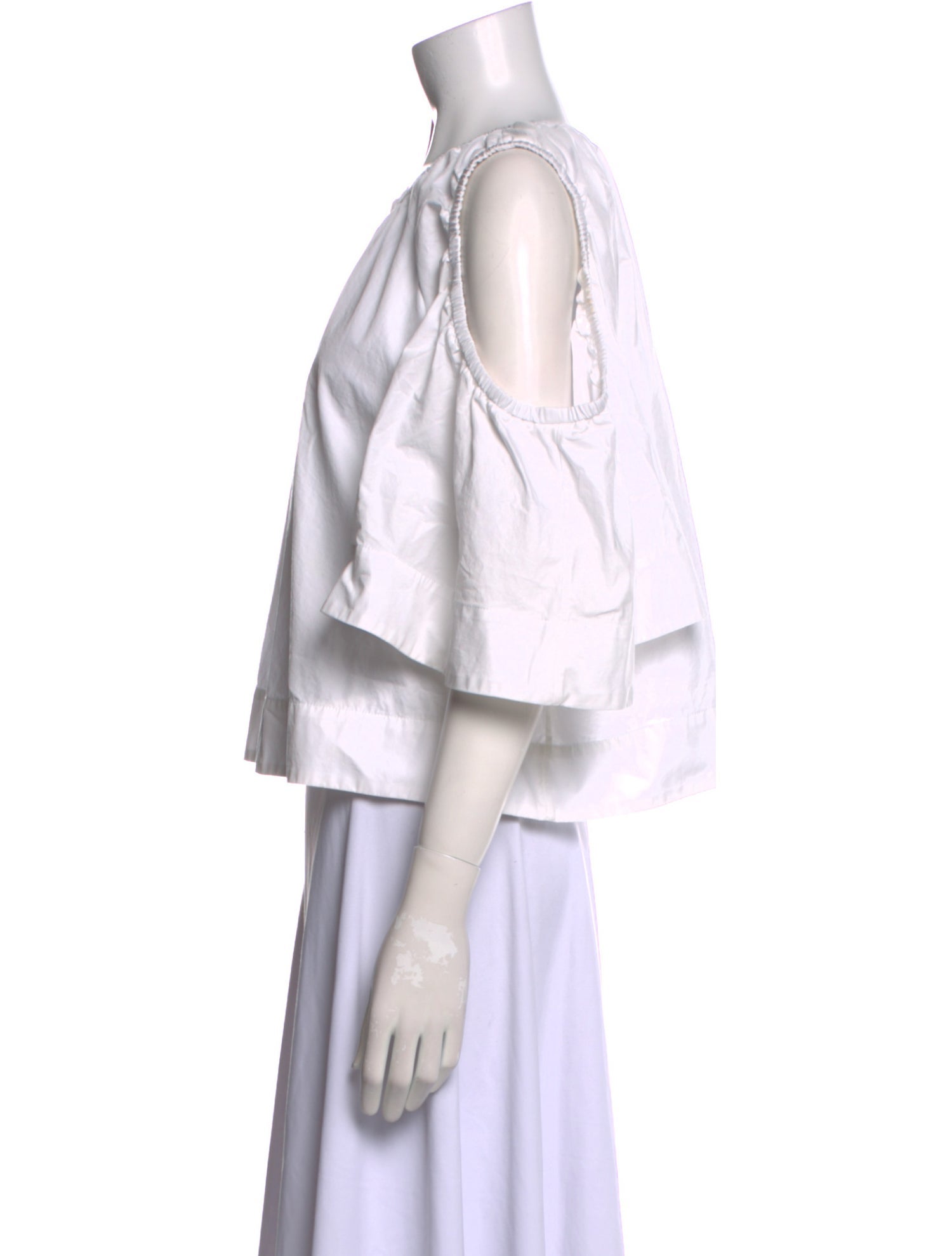 Ports 1961 Bateau Neckline Three-Quarter Sleeve Blouse