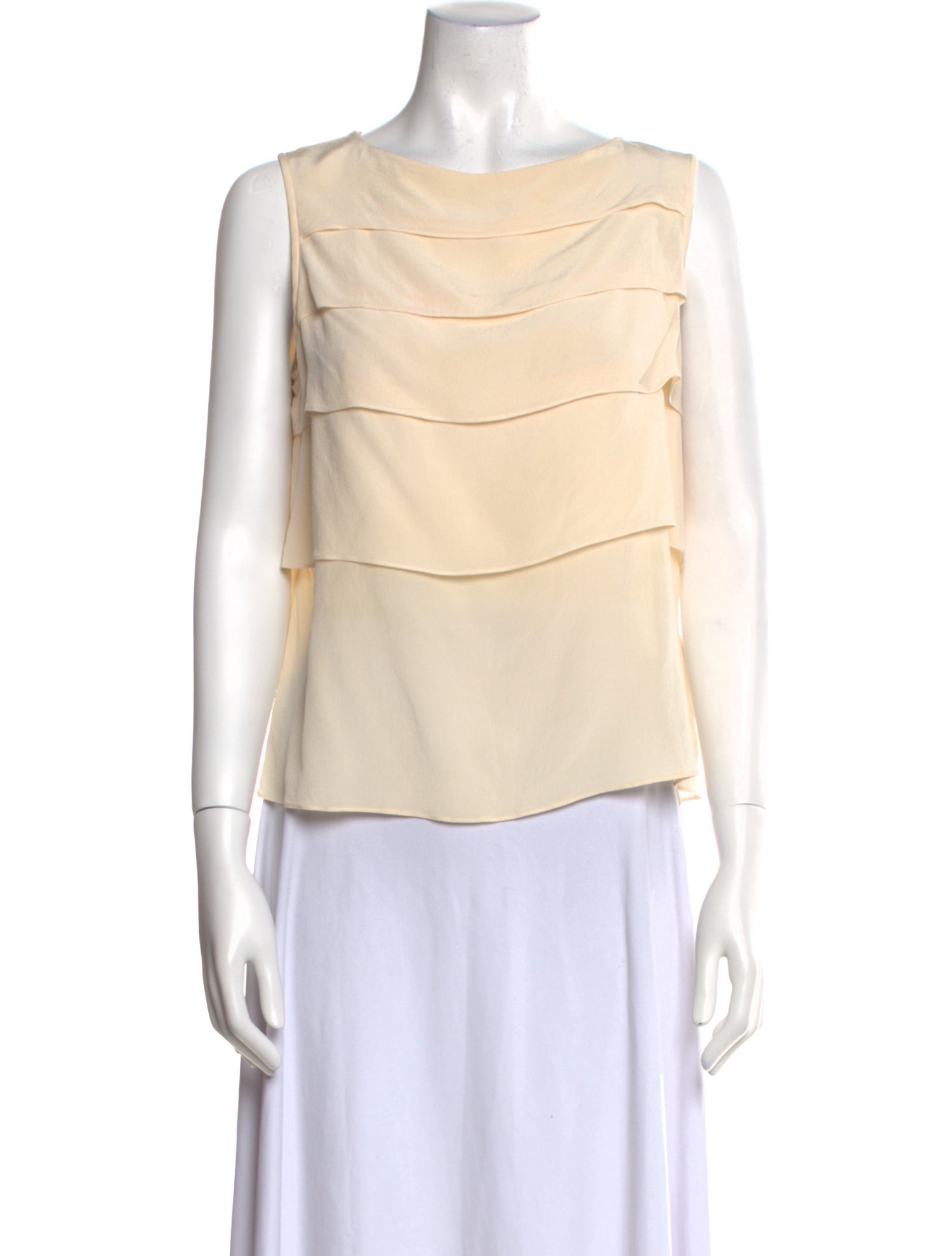 Ports 1961 Silk Bateau Neckline Top