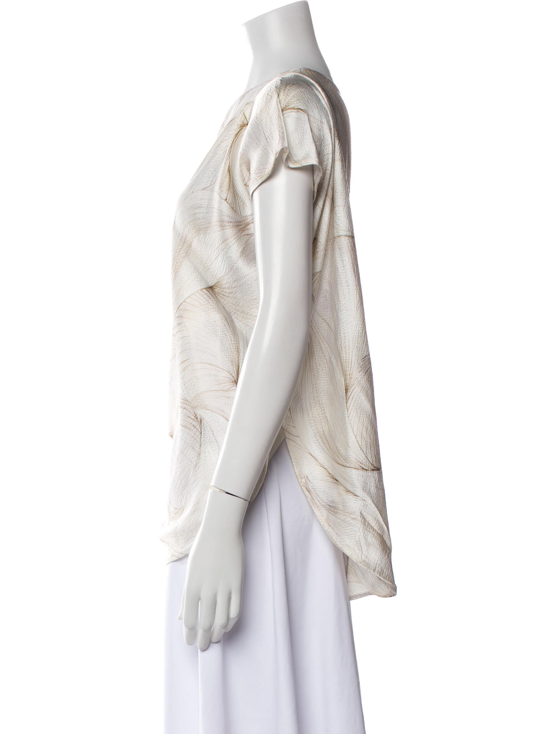 Ports 1961 Silk Asymmetrical Top