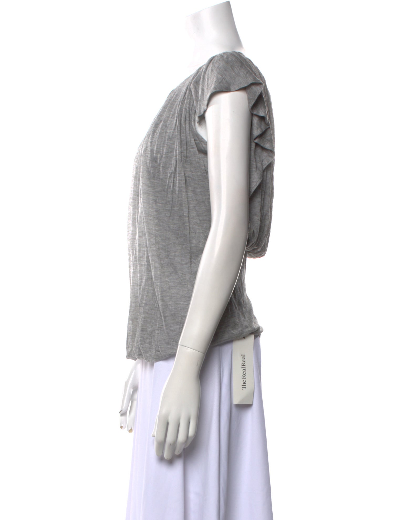 Ports 1961 Bateau Neckline Short Sleeve Top