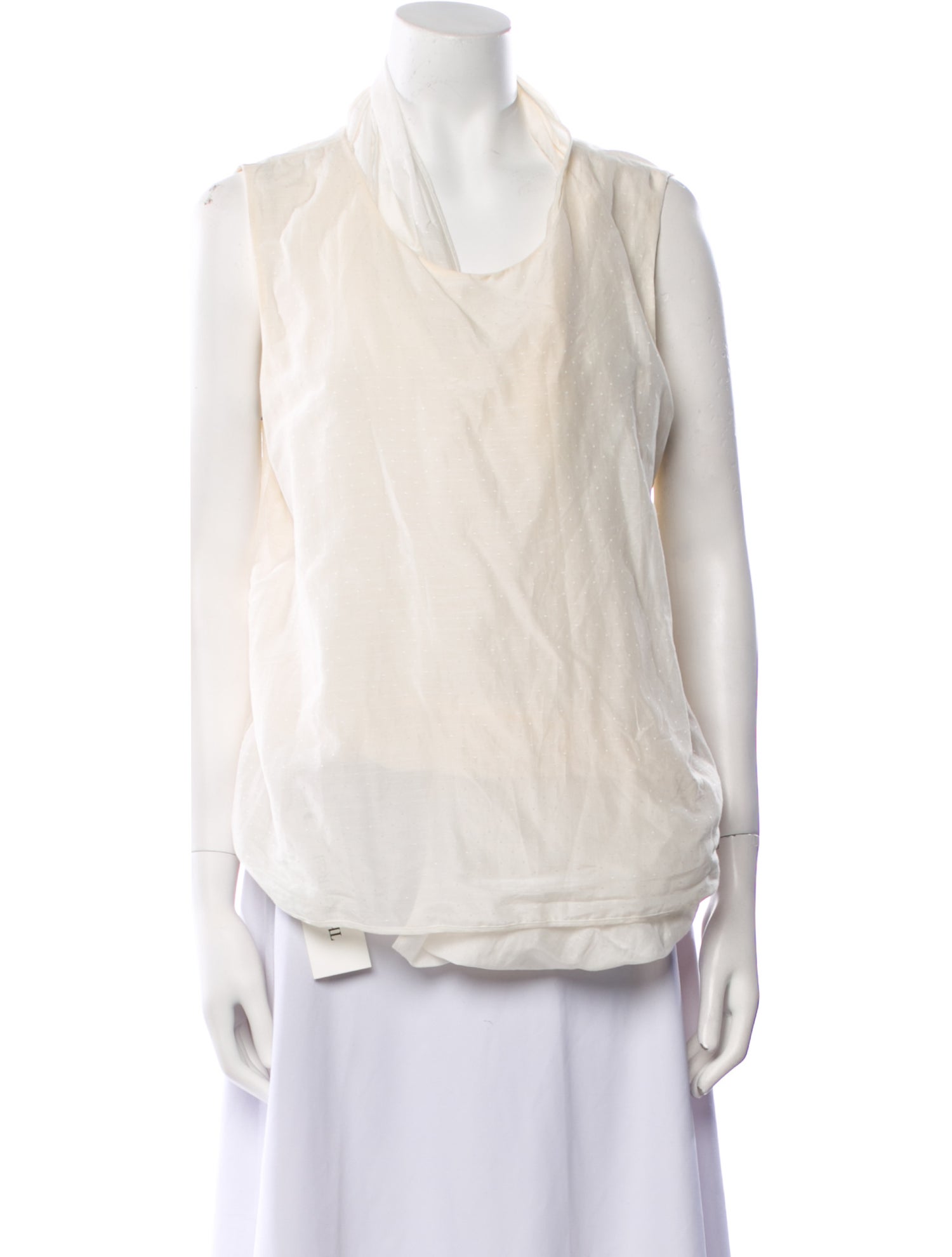 Ports 1961 Cowl Neck Sleeveless Blouse