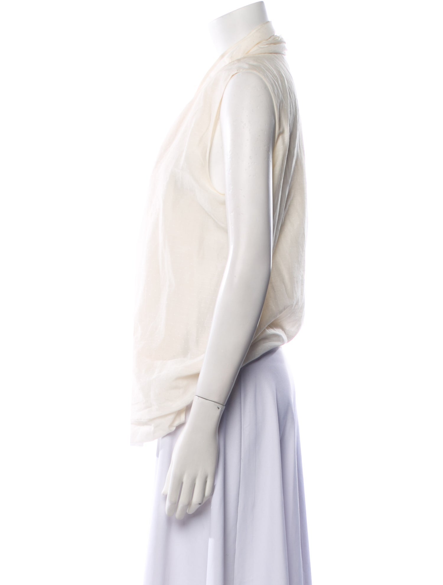 Ports 1961 Cowl Neck Sleeveless Blouse