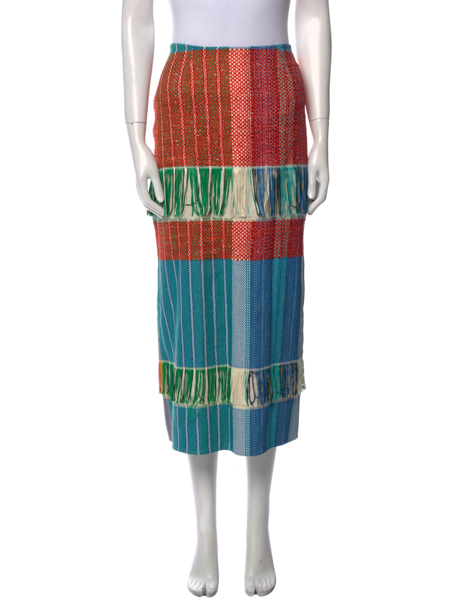 Ports 1961 Striped Midi Length Skirt