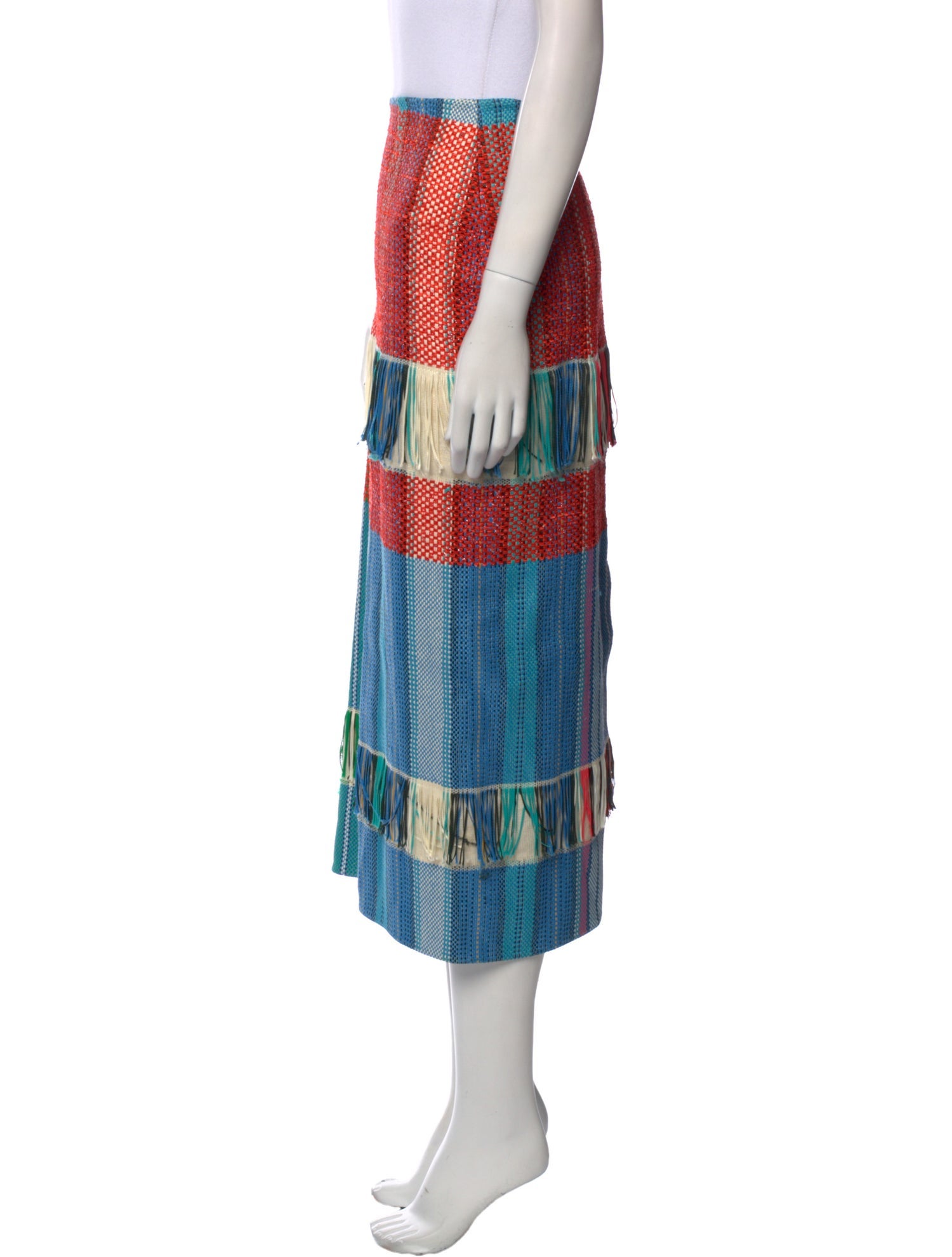 Ports 1961 Striped Midi Length Skirt