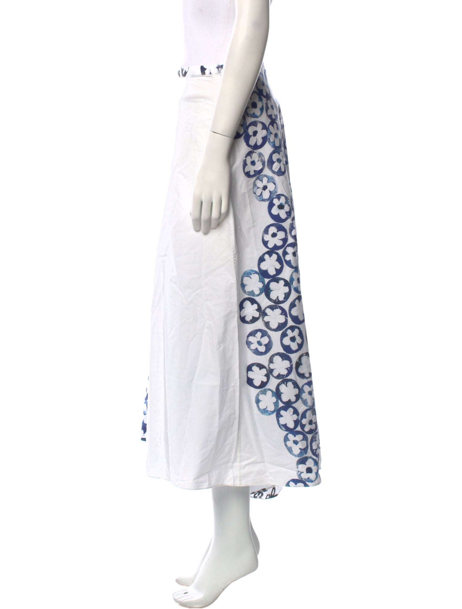 Ports 1961 Floral Print Midi Length Skirt