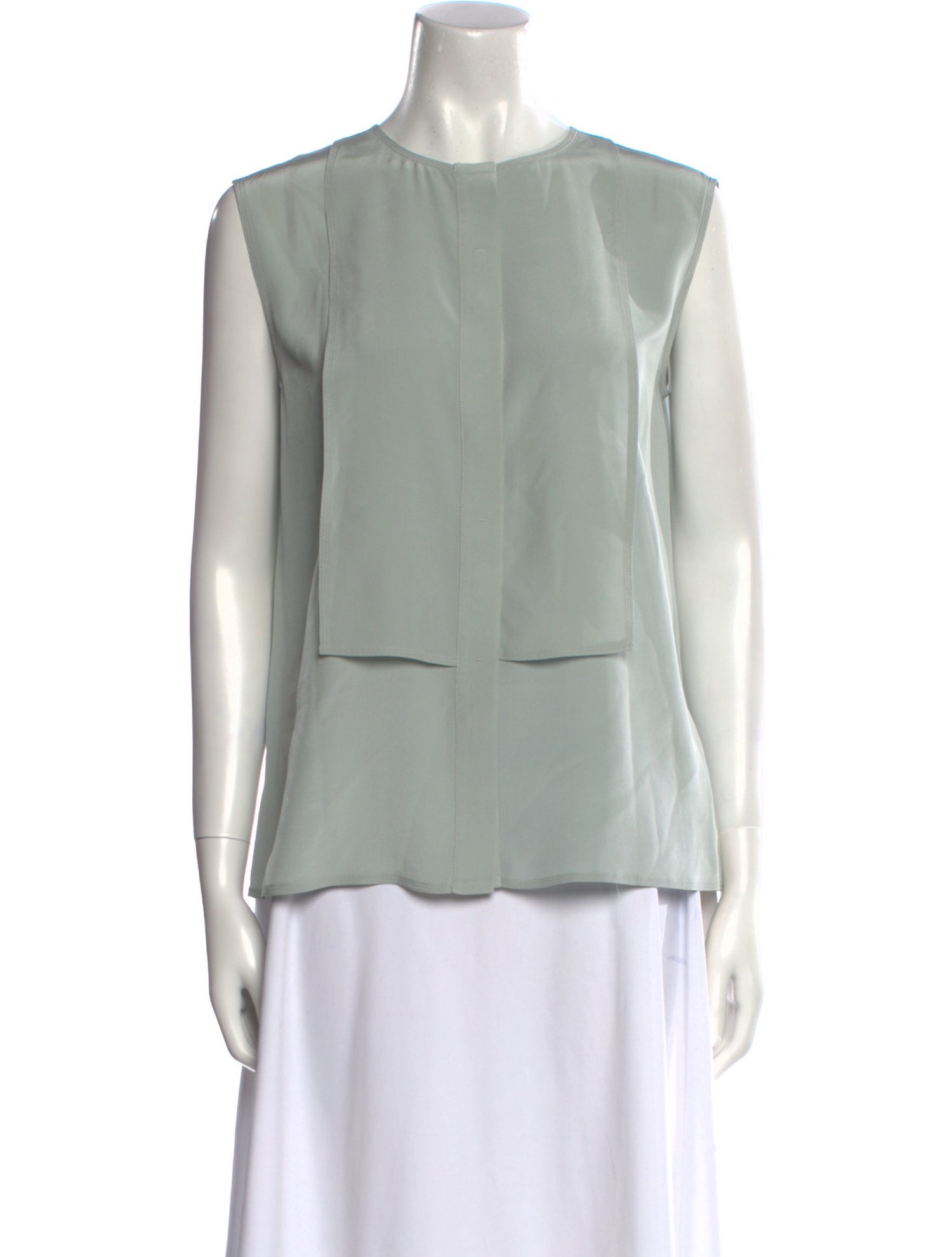 Ports 1961 Silk Crew Neck Blouse