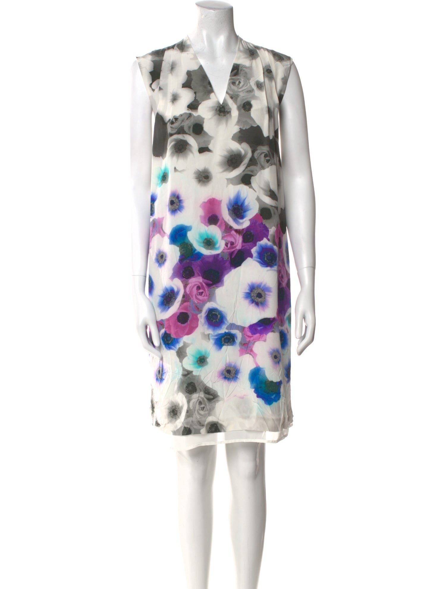 Ports 1961 Silk Knee-Length Dress