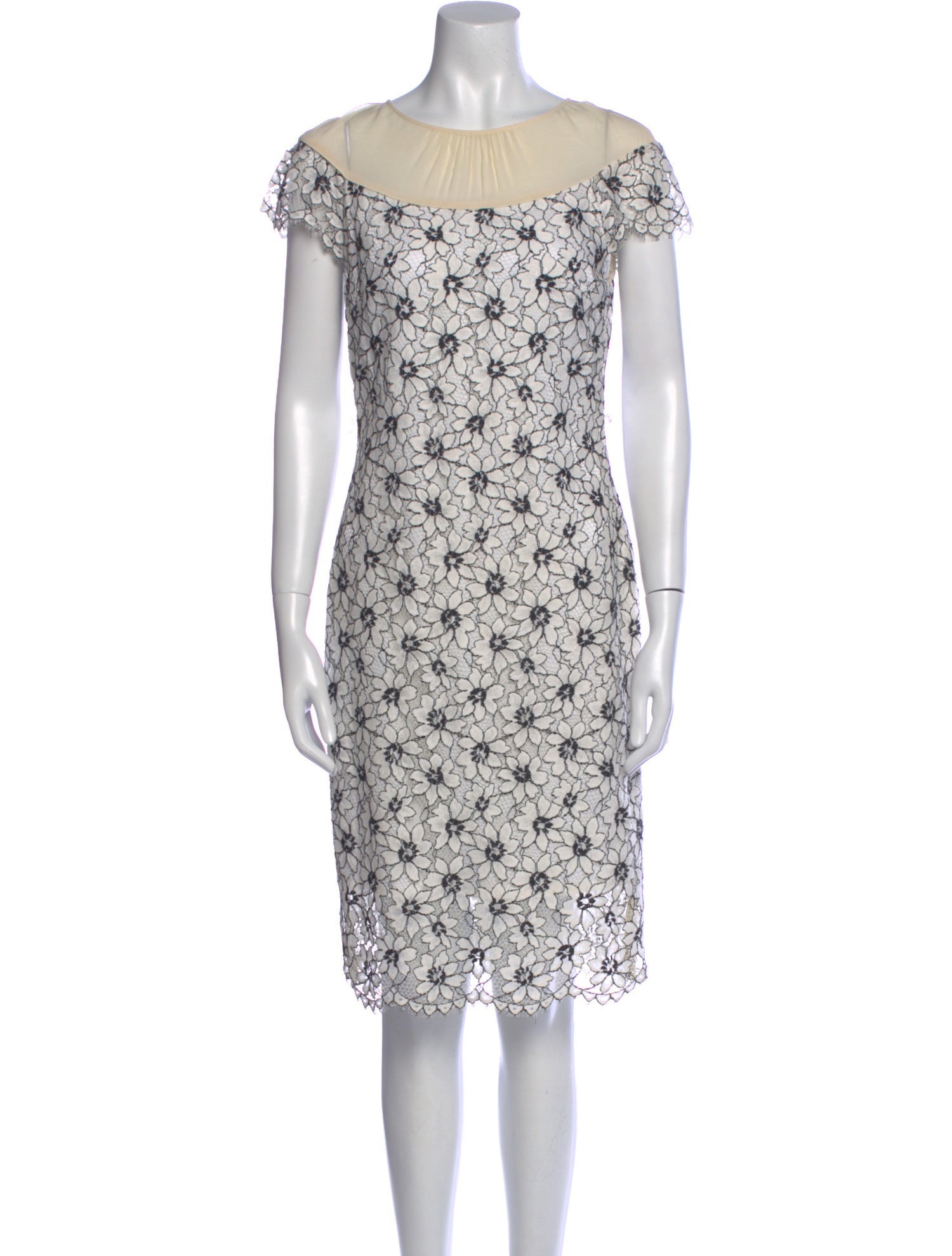 Ports 1961 Lace Pattern Knee-Length Dress