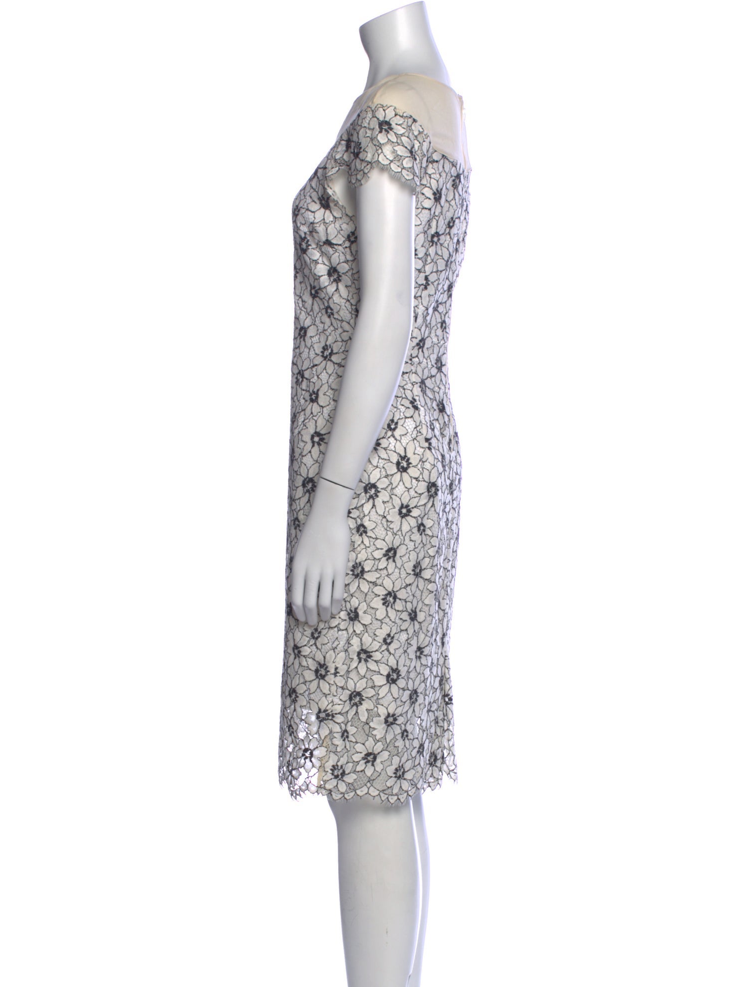 Ports 1961 Lace Pattern Knee-Length Dress