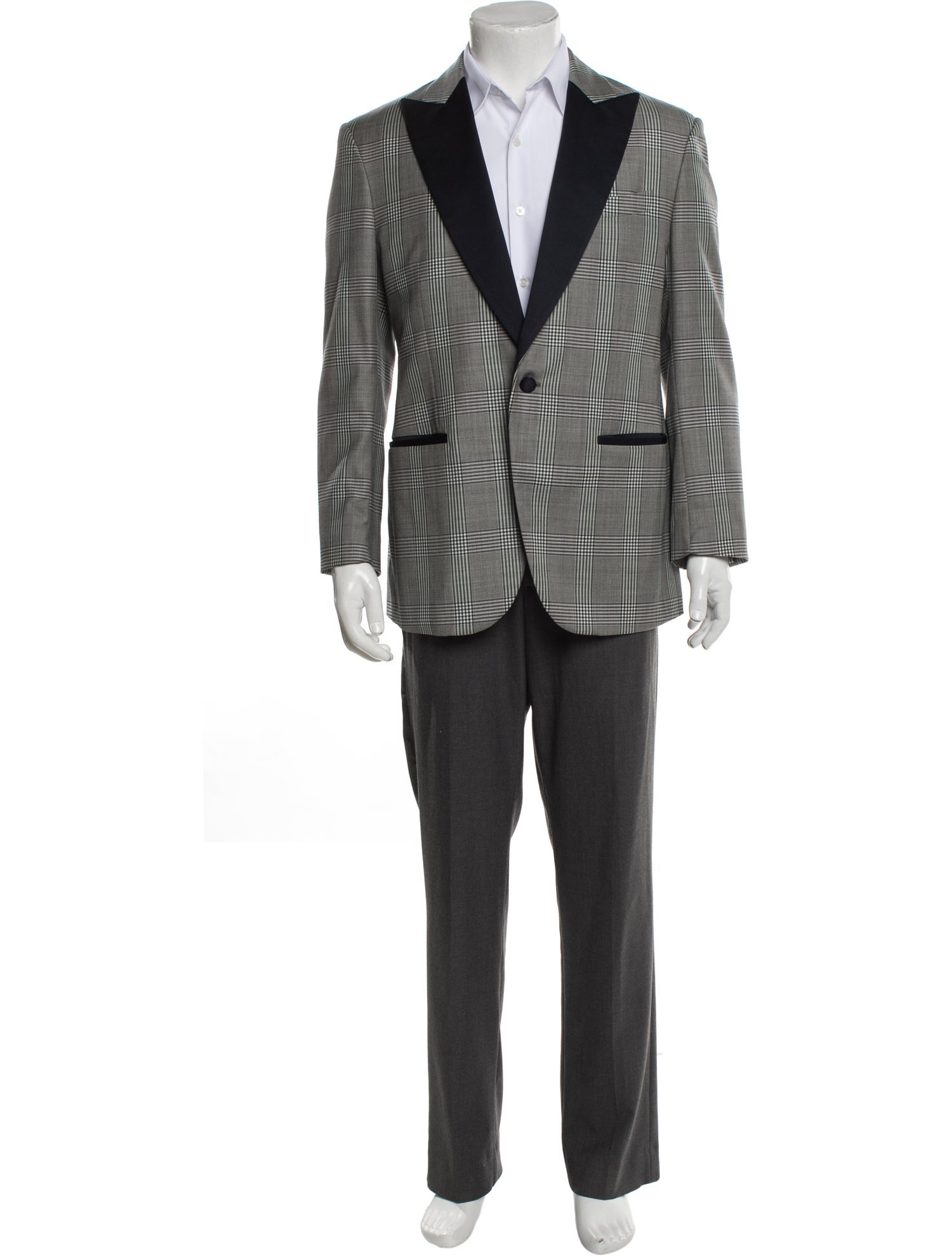 Ports 1961 Wool Plaid Print Blazer