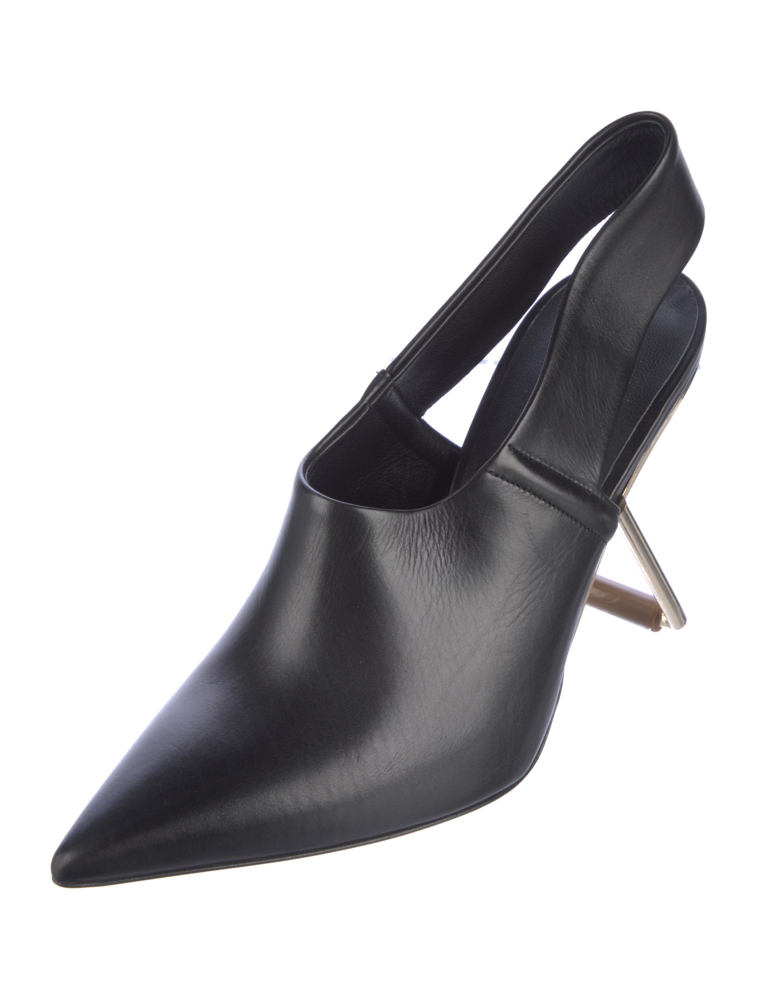 Poiret Leather Slingback Pumps