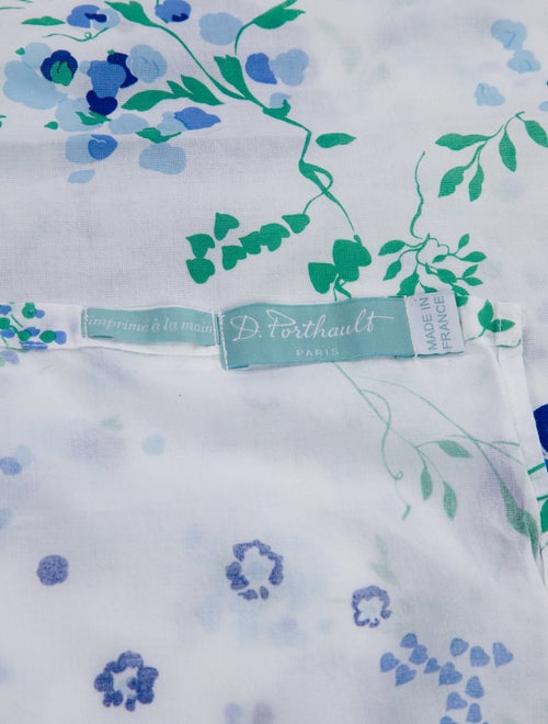 D.Porthault Paris Floral Bed King Size Sheet