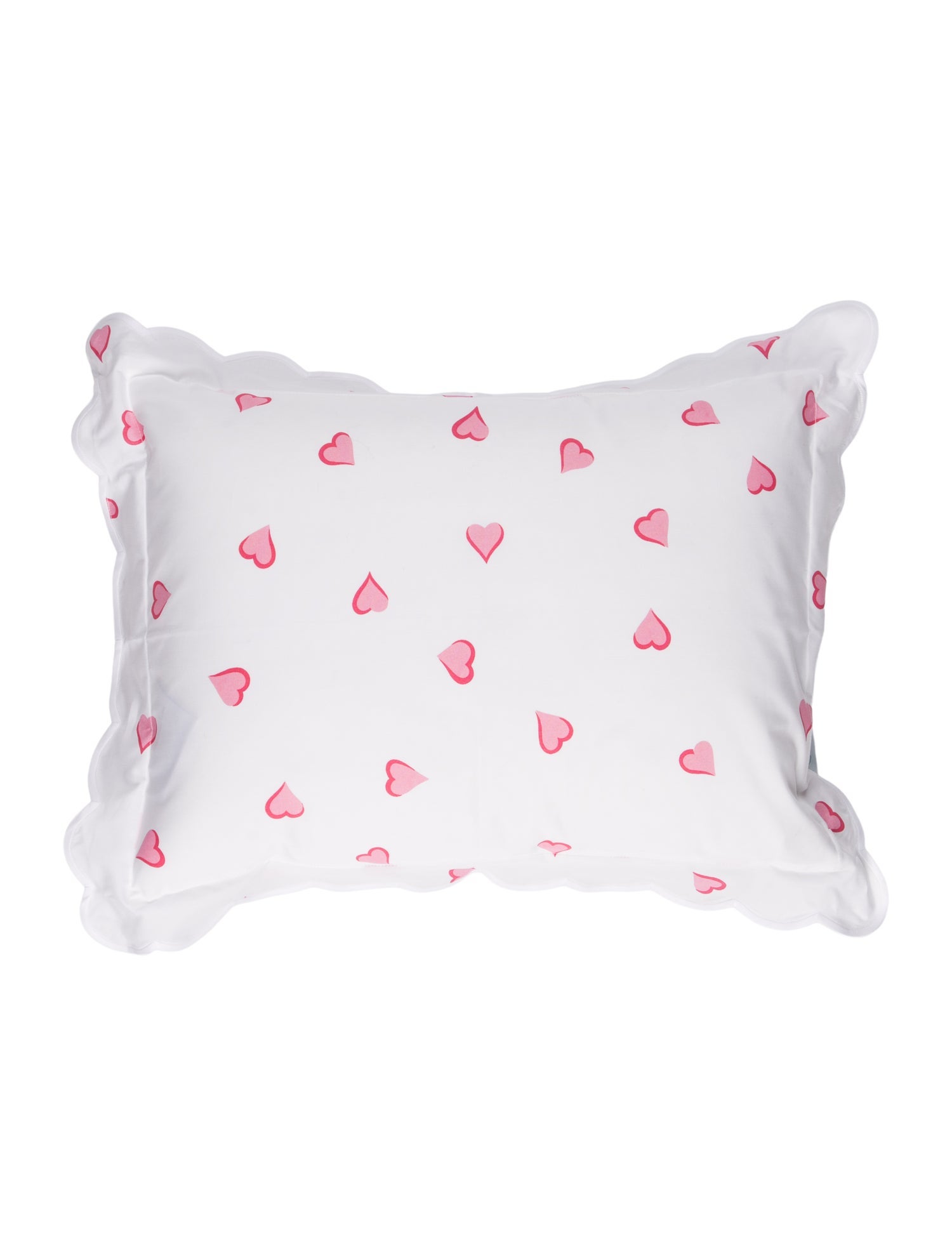 D.Porthault Paris Coeurs Crib Pillow