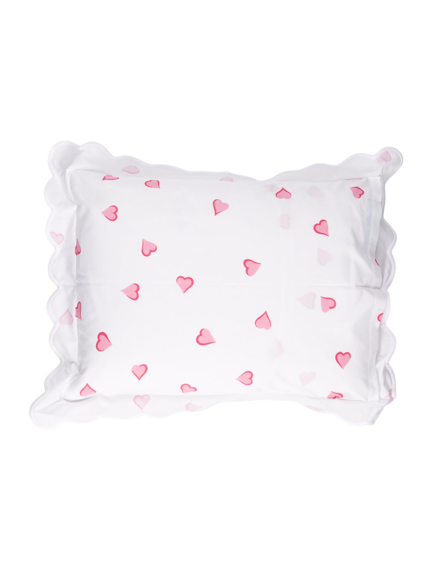 D.Porthault Paris Coeurs Crib Pillow