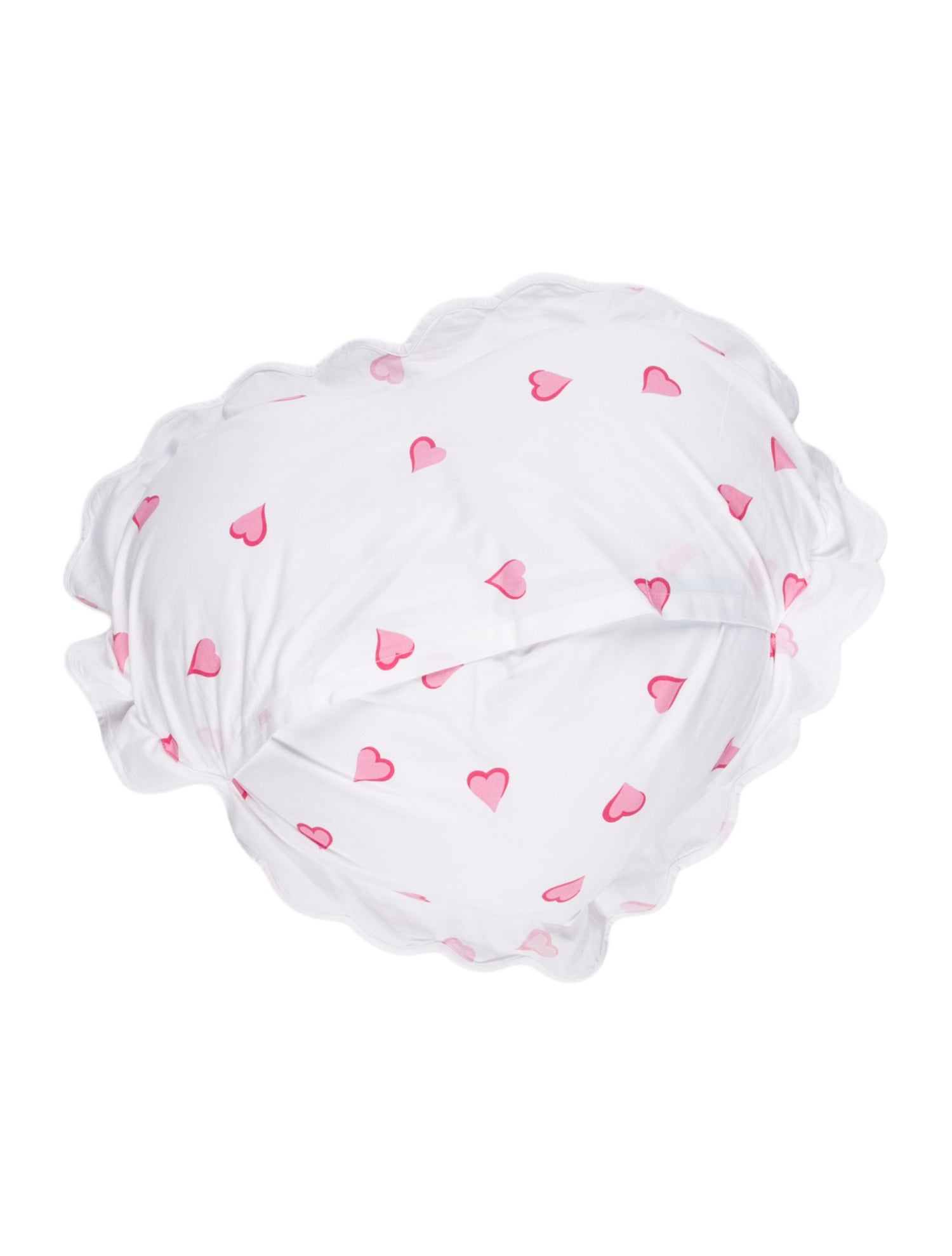 D.Porthault Paris Coeurs Crib Pillow