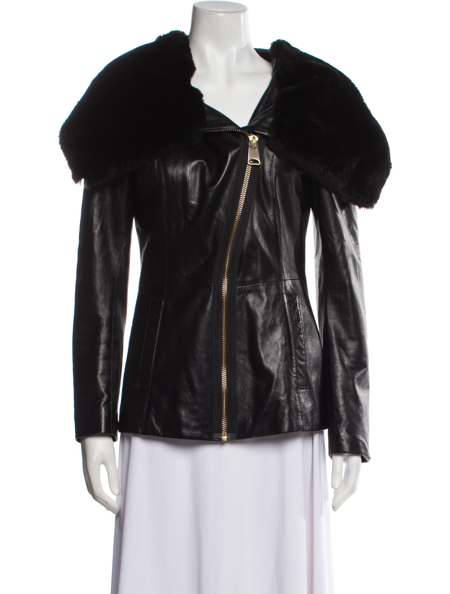 Punto Leather Biker Jacket