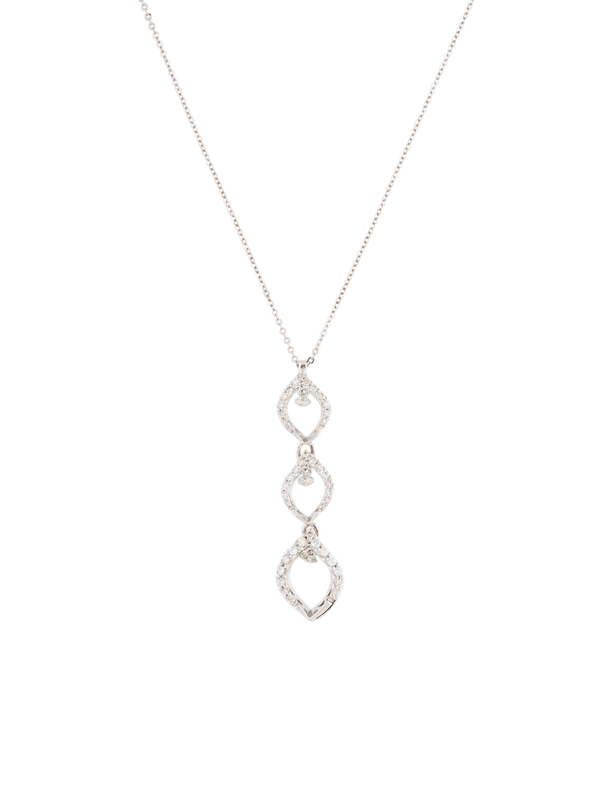 Ponte Vecchio Gioielli 18K Diamond Pendant Necklace