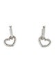 Ponte Vecchio Gioielli 18K Diamond Heart Drop Earrings