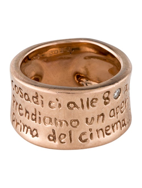 Ponte Vecchio Gioielli 18K Diamond Band Ring