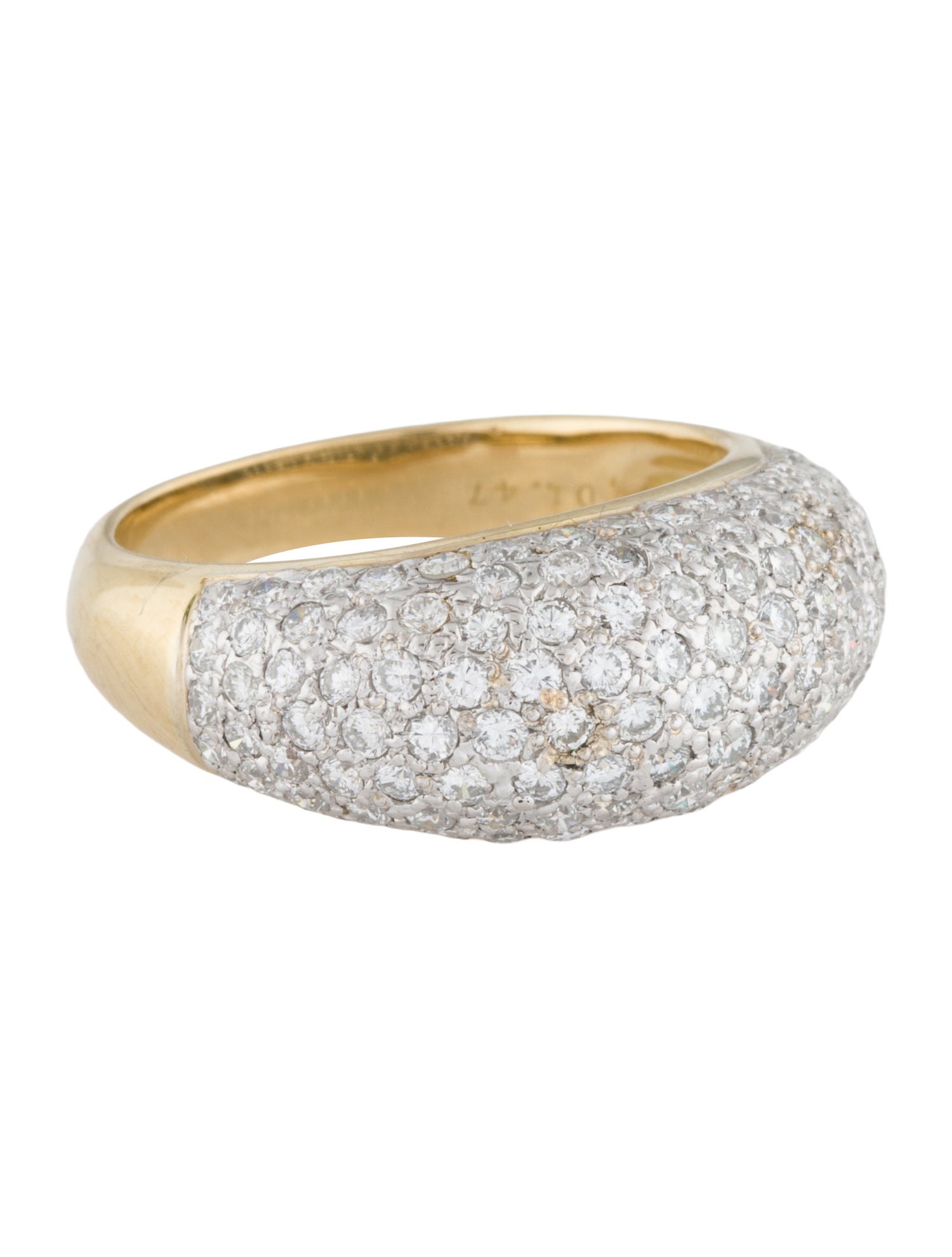 Ponte Vecchio Gioielli 18K 1.47ctw Diamond Dome Cocktail Ring