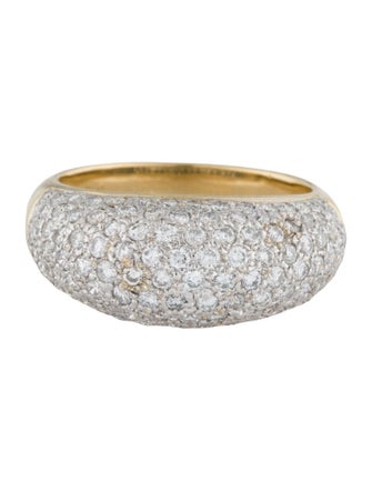 Ponte Vecchio Gioielli 18K 1.47ctw Diamond Dome Cocktail Ring