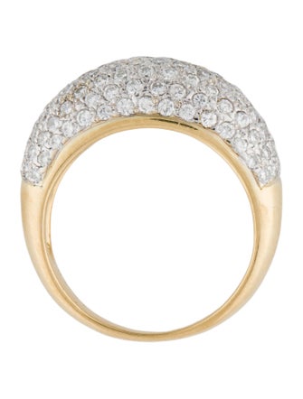 Ponte Vecchio Gioielli 18K 1.47ctw Diamond Dome Cocktail Ring