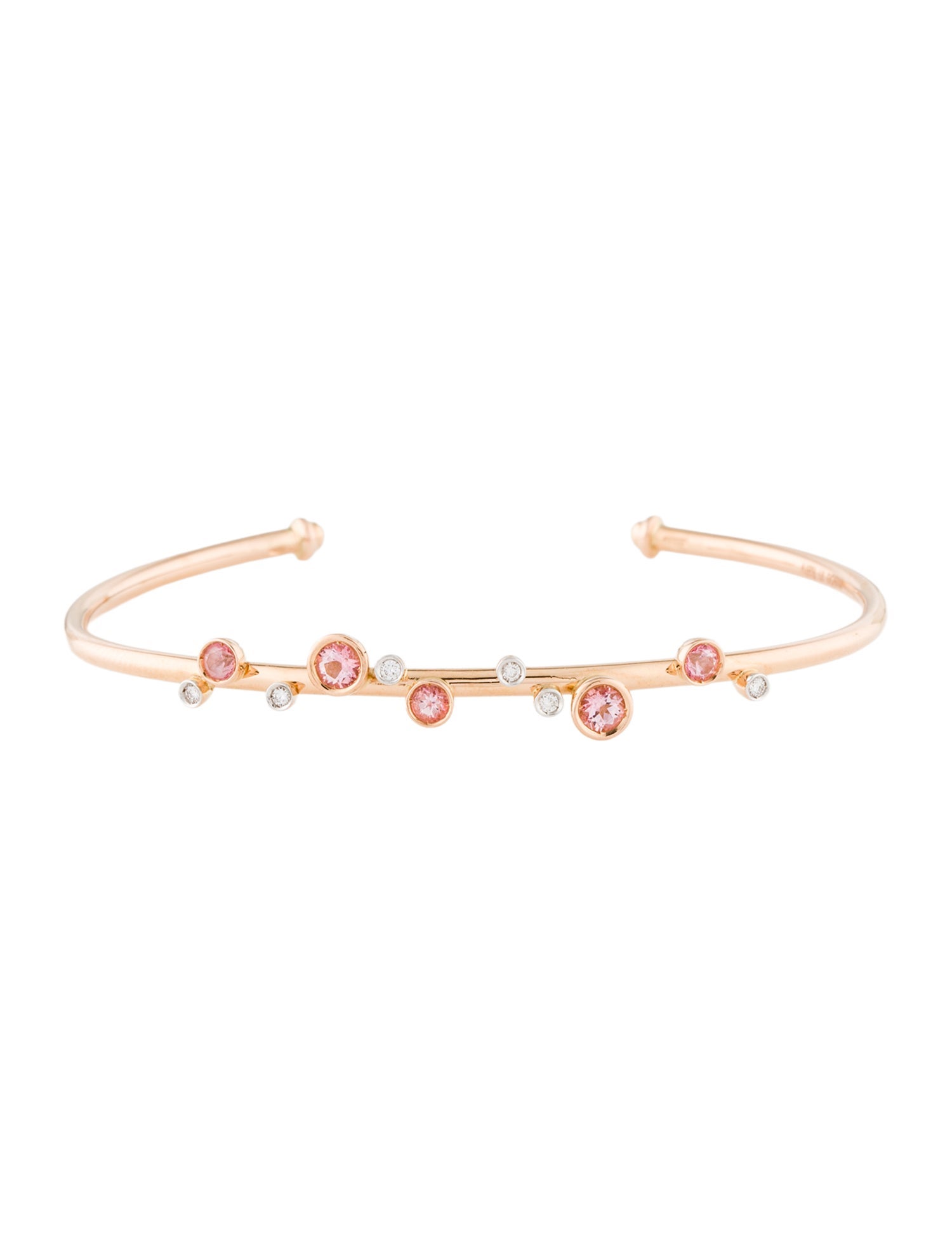 Ponte Vecchio Gioielli 18K Coated Topaz & Diamond Iside Cuff Bracelet