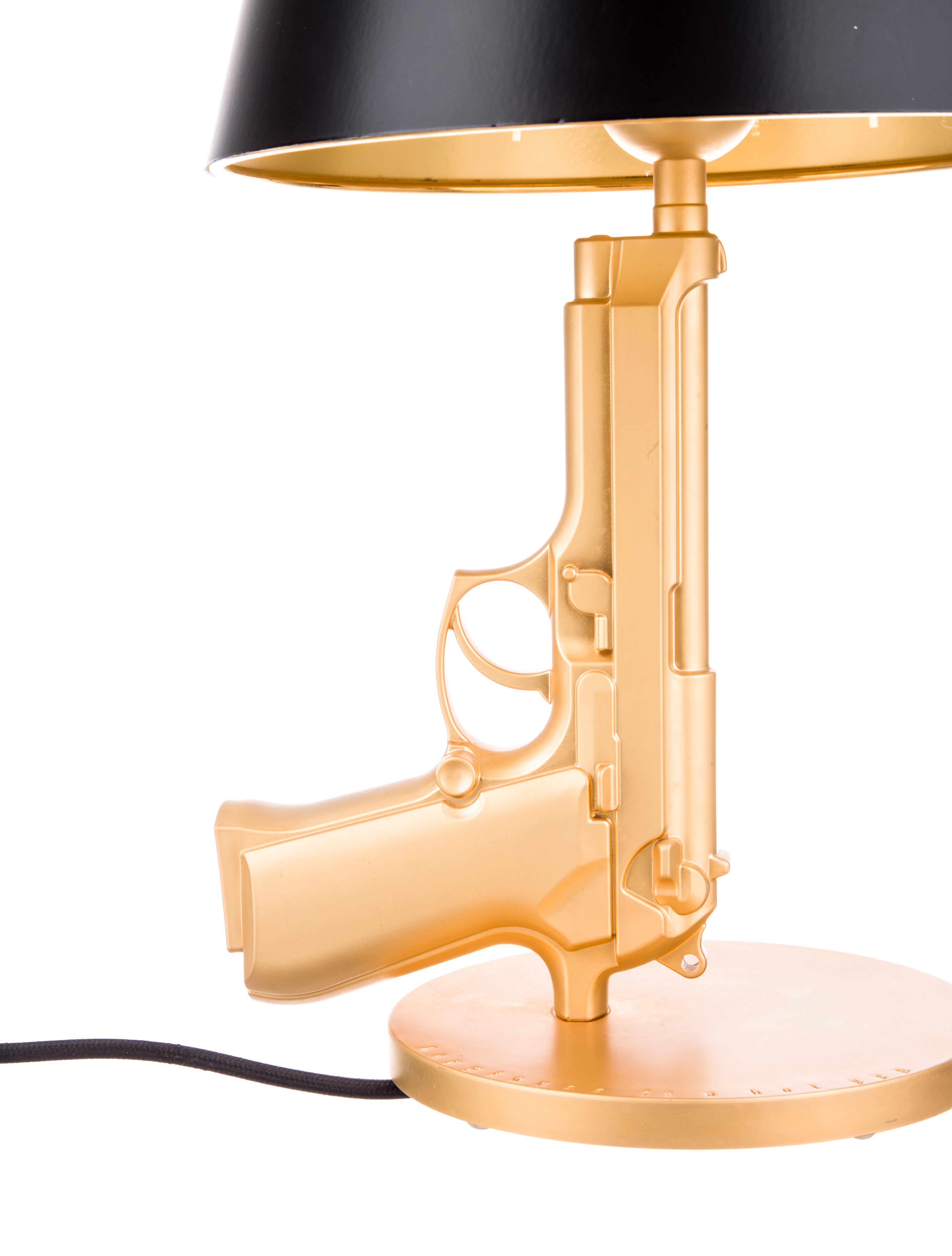 Philippe Starck Bedside Gun Table Lamp Gold PPE20029 The RealReal